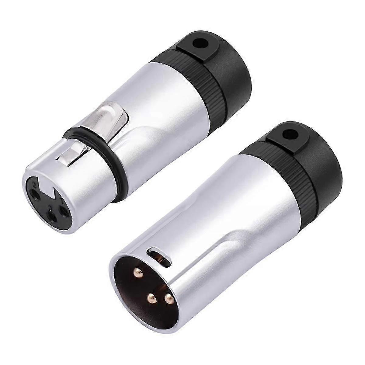 Male/Female Compact XLR Microphone Solder Adapter Adjustable 90 Right Angle 3Pin XLR Solder Connect