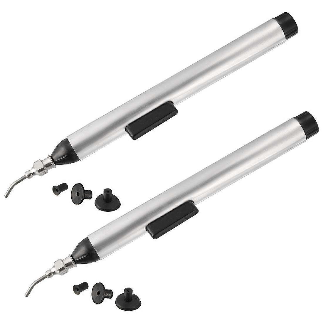 Vacuum Pen With 3 Suction Pads Desoldering Tool Solder Extraction IC Surface Mounted Devices Chip Replacement 2 Pack