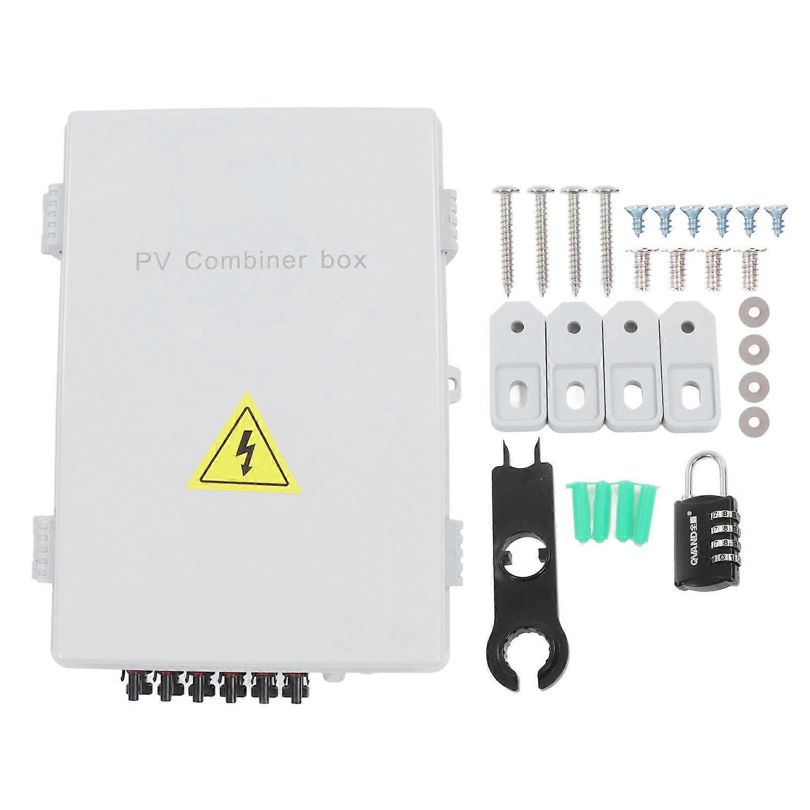 Photovoltaic Combiner Box 6 String Solar Combiner Box for Off Grid Solar Power Systems