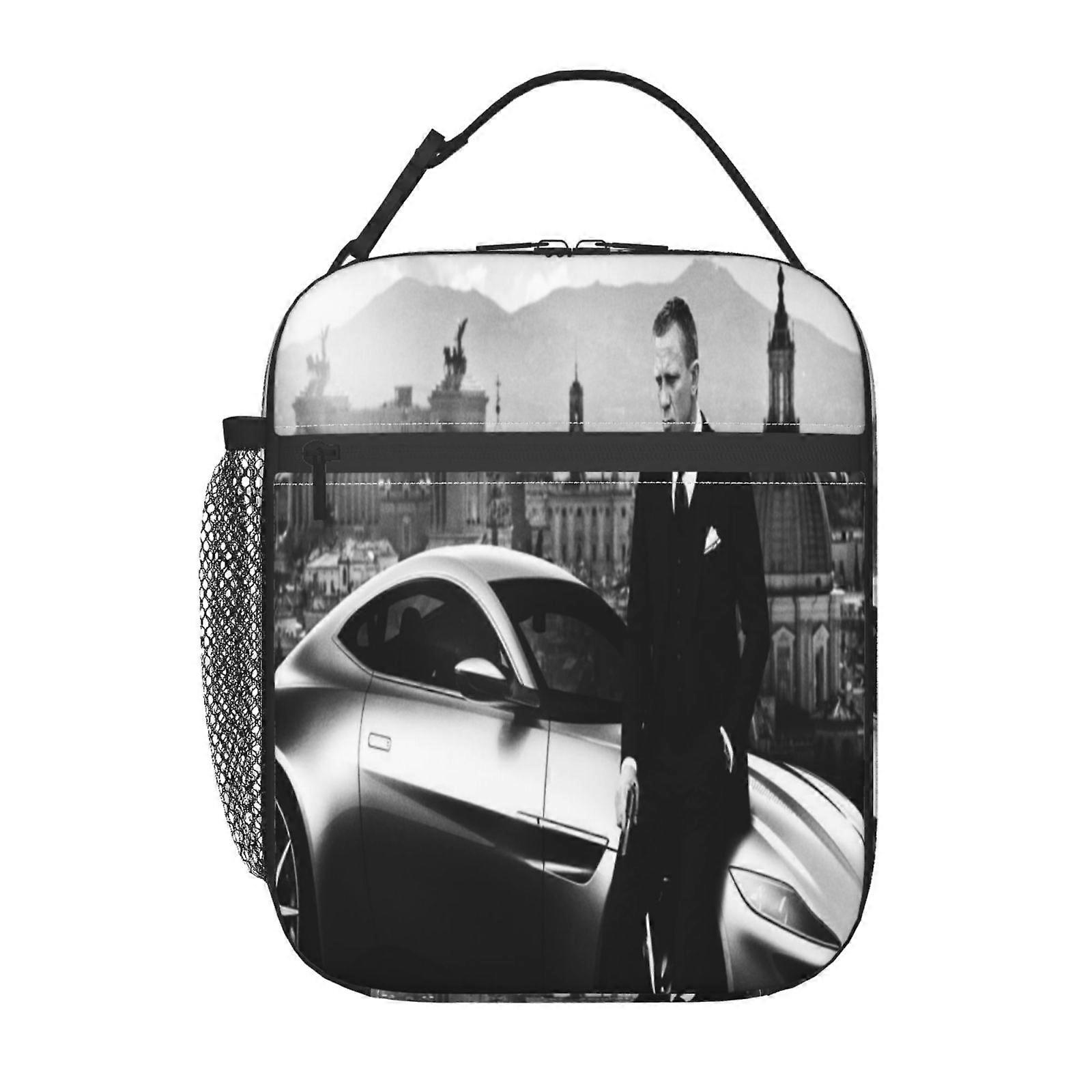 q75 James Bond Lunch Bag with Digital Temperature Display, Real-Time Monitoring of Internal Conditions y75