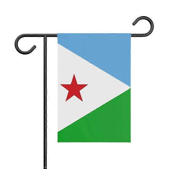Garden Flag – from Djibouti – 32 x 47.5 cm – Durable Polyester – Horizontal Format – Outdoor