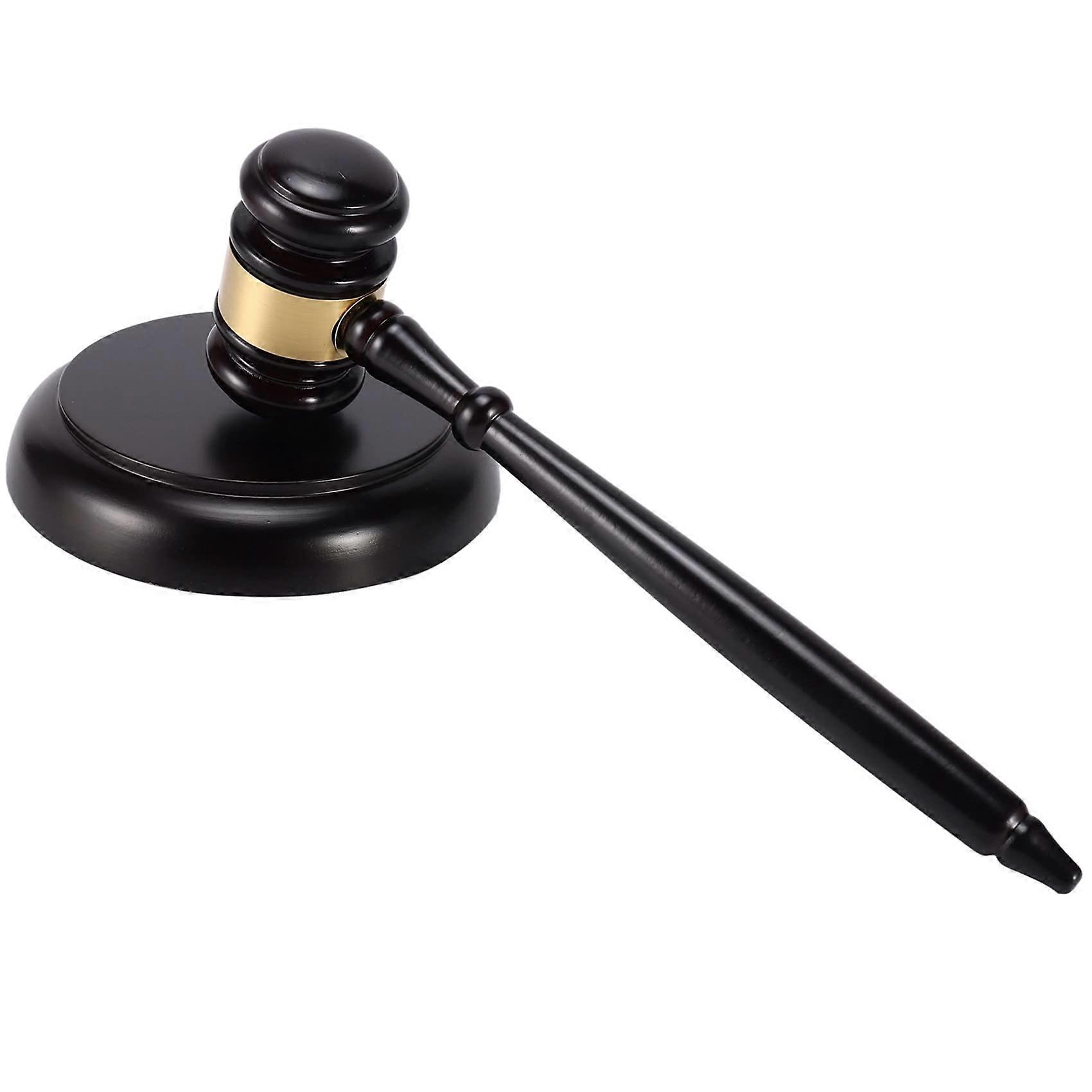 Wooden judge's gavel auction hammer with block sound for attorney judge auction handwork