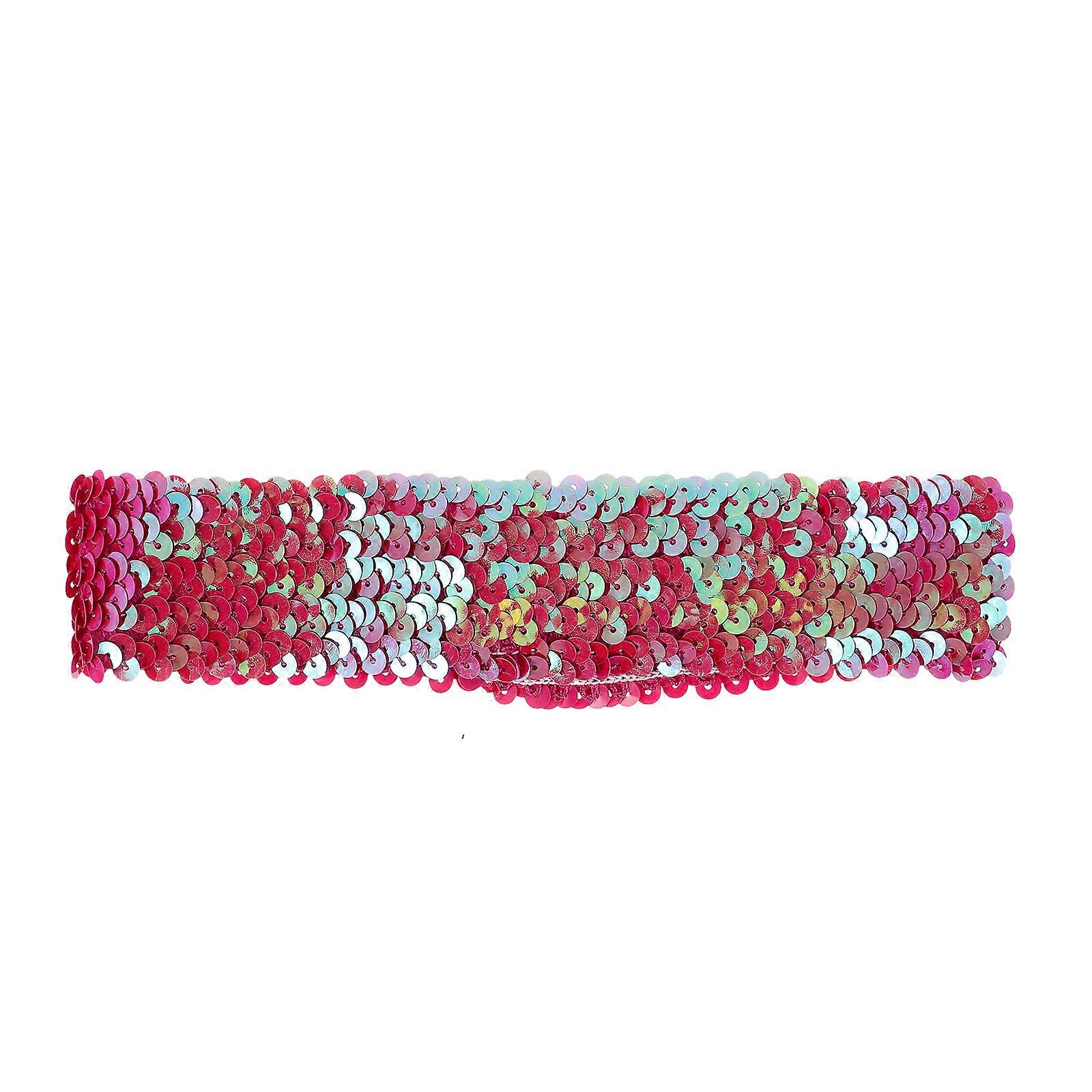 Glitter Sequin Headband, Stylish Elastic Piece for Cosplay and Social Events