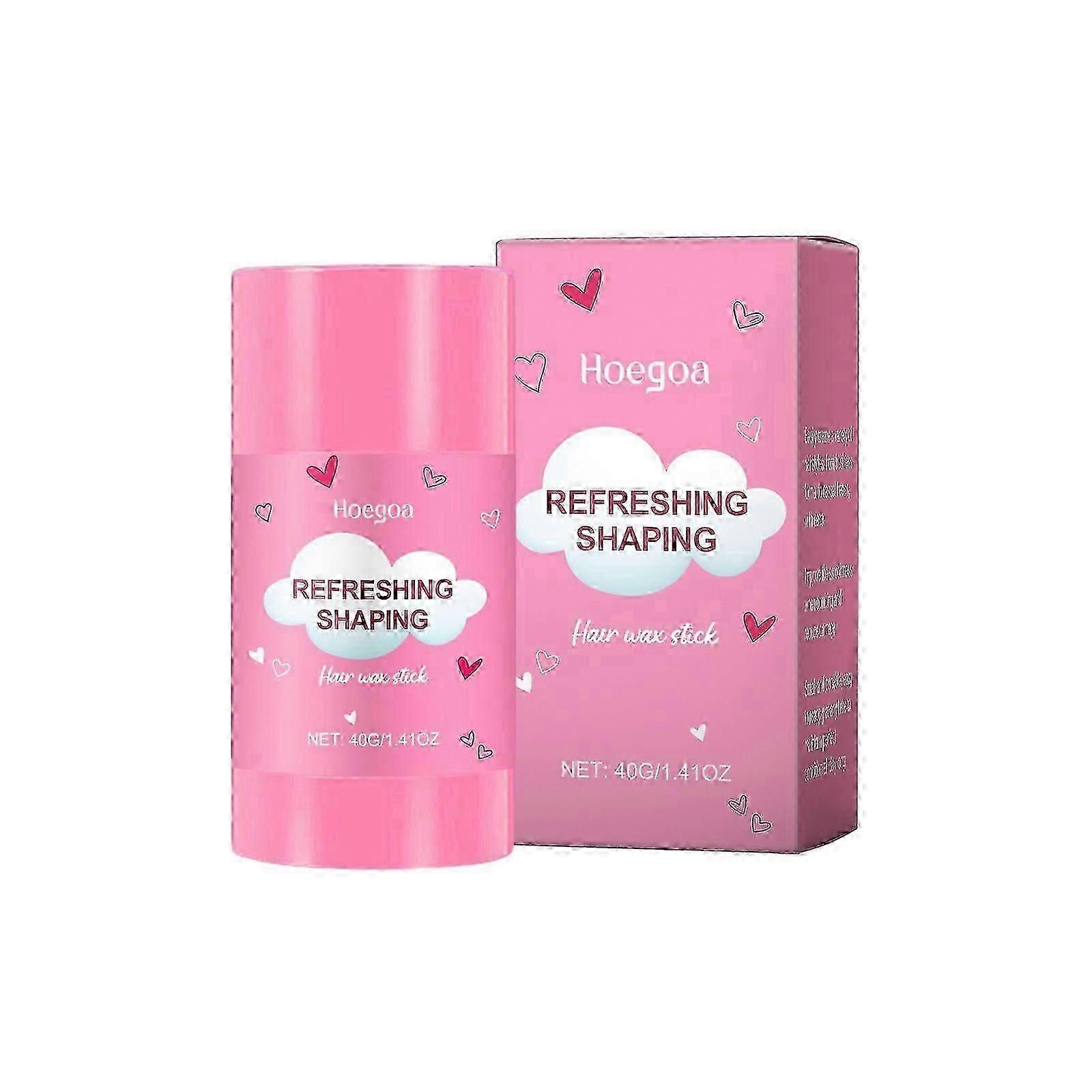 Hoegoa Haarwachs Stick Erfrischend Pflegend Glänzend Styling Frisur Feuchtigkeitsspendender Haarwachs Stick