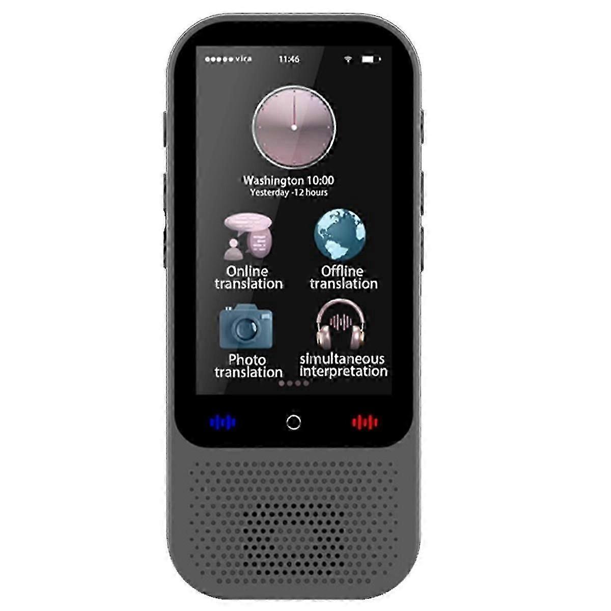 S80 Pro 人工智能翻译器实时智能语音照片翻译器 138 种语言 18 种离线便携式翻译