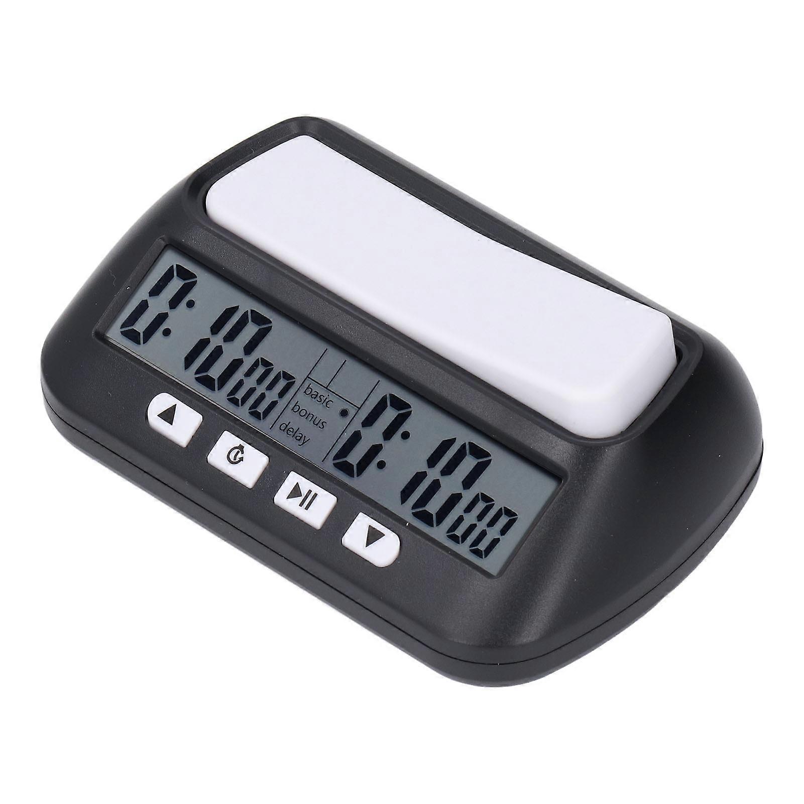 Chess Clock Digital Chess Timer Portable Chess Timer Professional Chess Clock For Chess Match Go Chess Game Black 