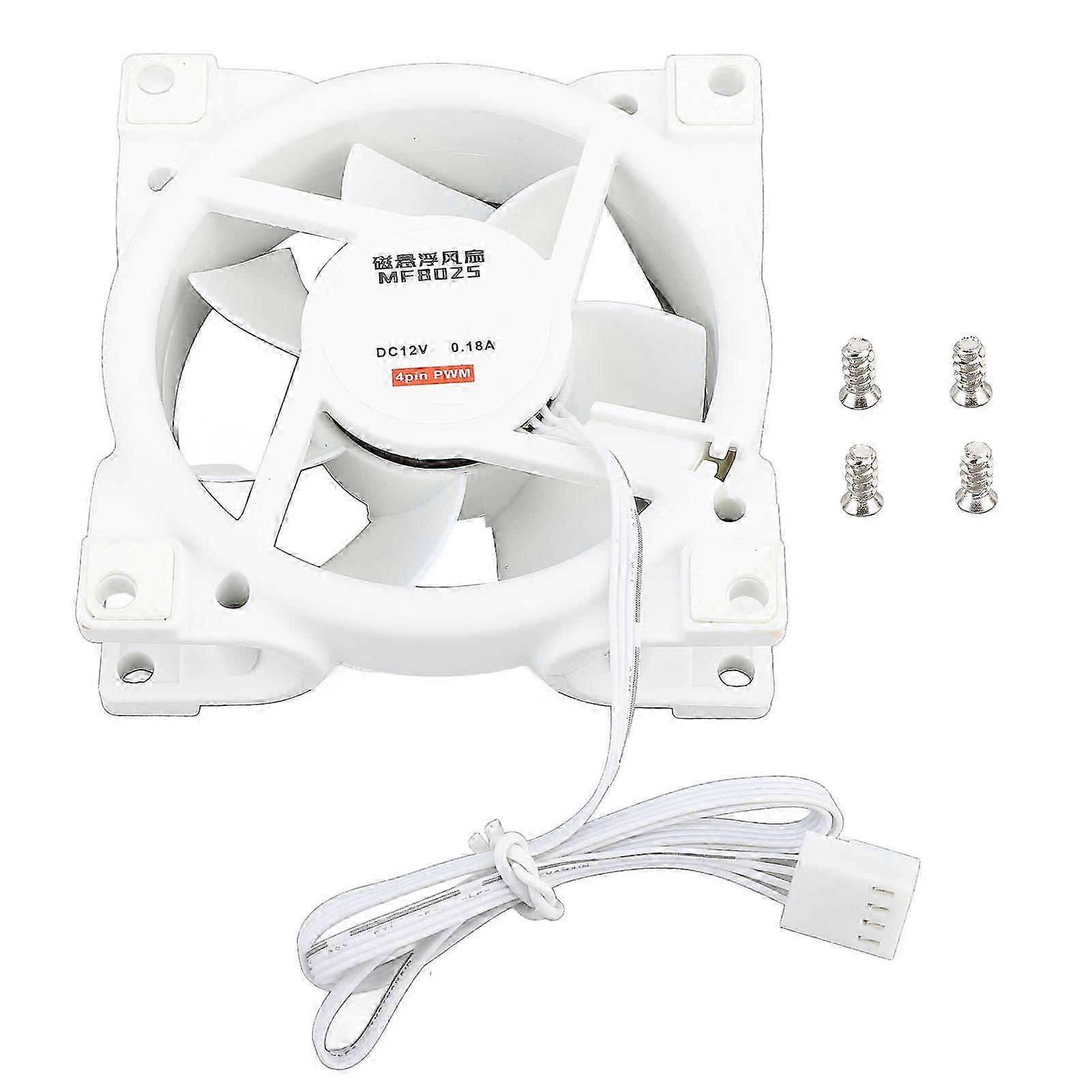 2025 80mm PWM Case Efficient Silent MFDB Dynamic Pressure Bearing Intelligent Temperature Control 800‑2500RPM Speed PC Cooling Fan