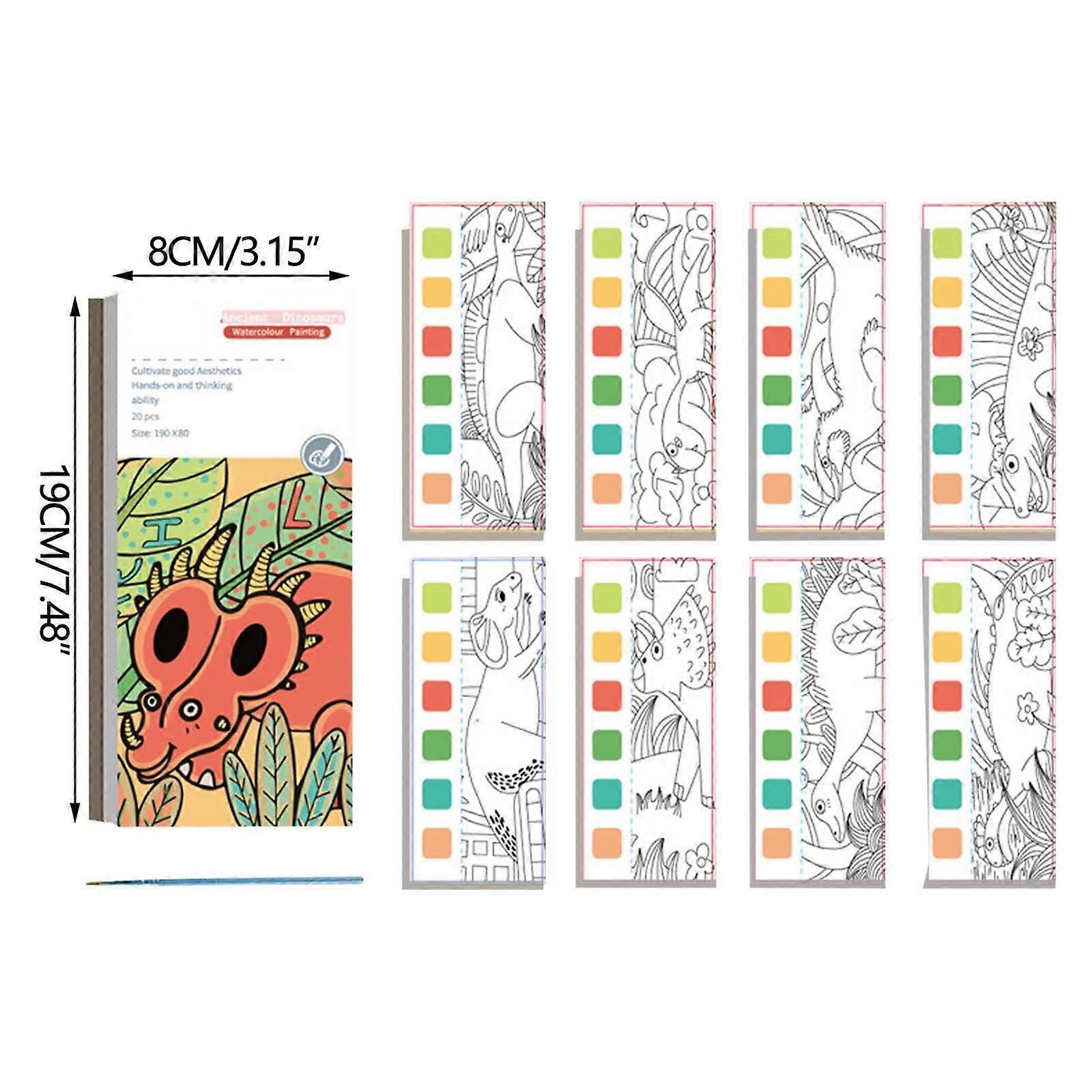 Mini Watercolor Drawing Notebook Children's Drawing Notebook Graffiti Notebook Watercolor Coloring Notebook Hand Drawing Notebook