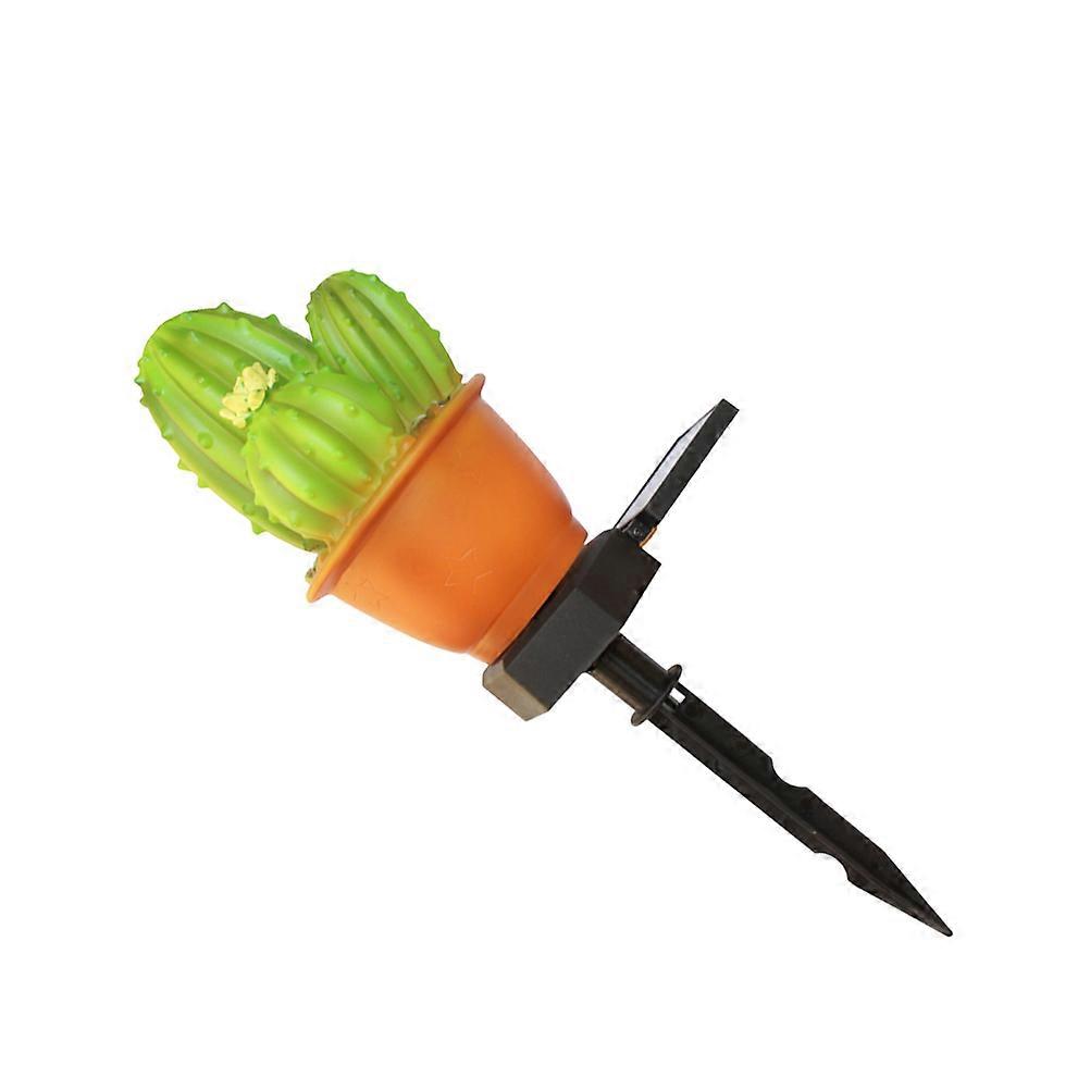 Cactus Decor Lamp, Solar Operated Stake Light for Pathways and Outdoor Spaces
