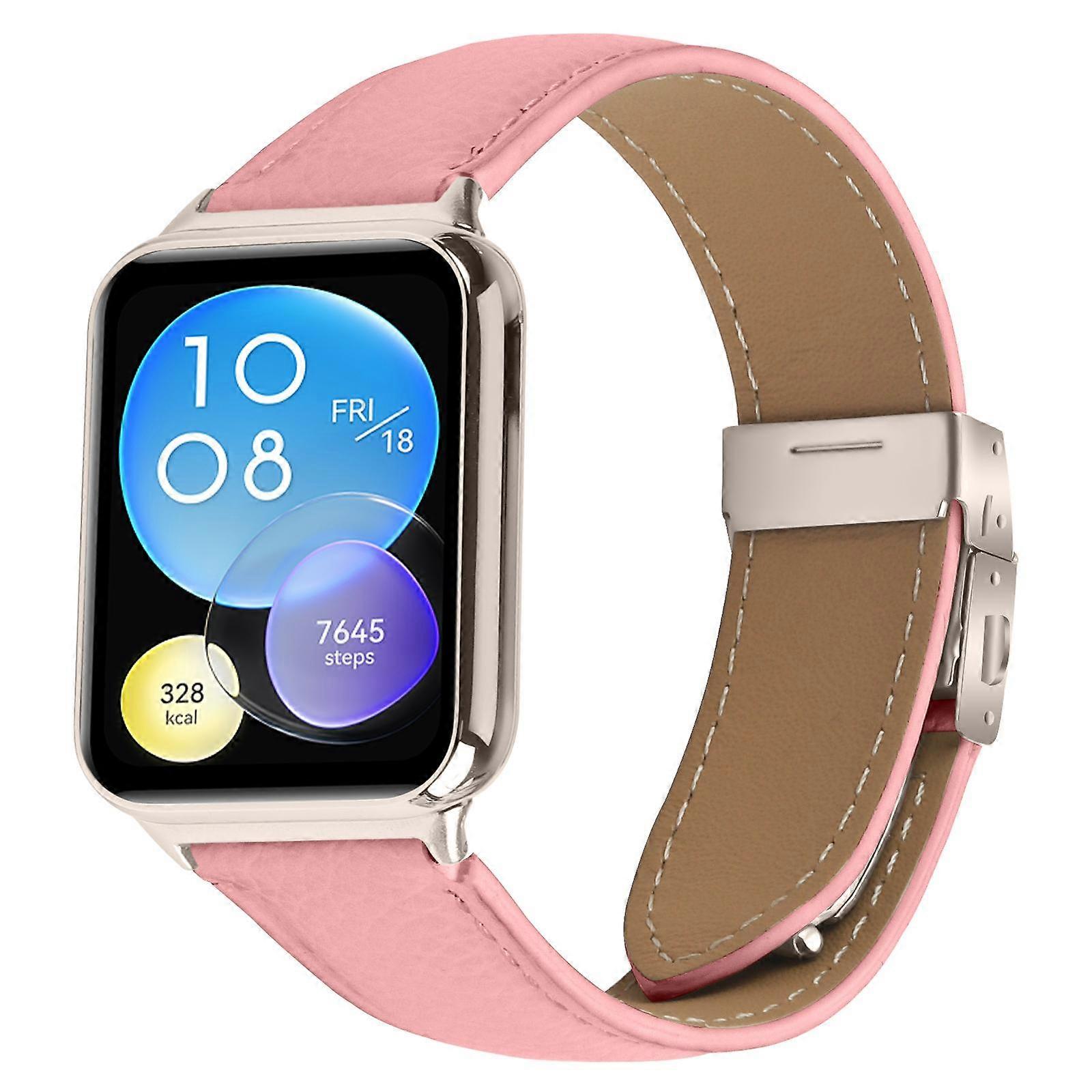 Lychee Texture Starlight Turtle Back Buckle Leather Watch Band For Xiaomi Smart Bnad 9 Pro / Redmi Watch 5