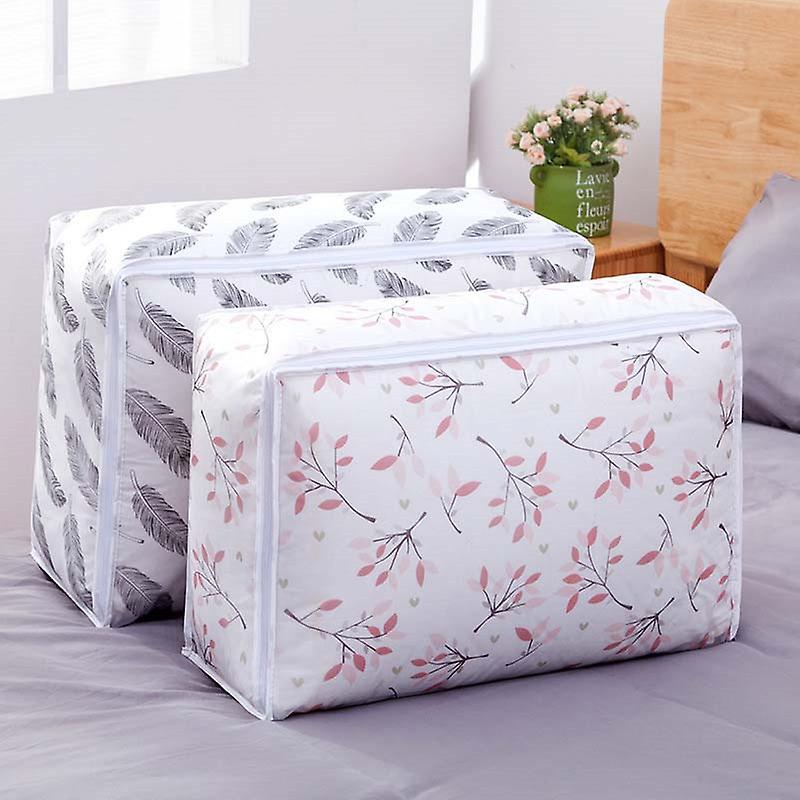 Quilt Storage Bag Flamingo Shape Home Clothes Quilt Pillow Blanket Storage Bag Travel Luggage Bag