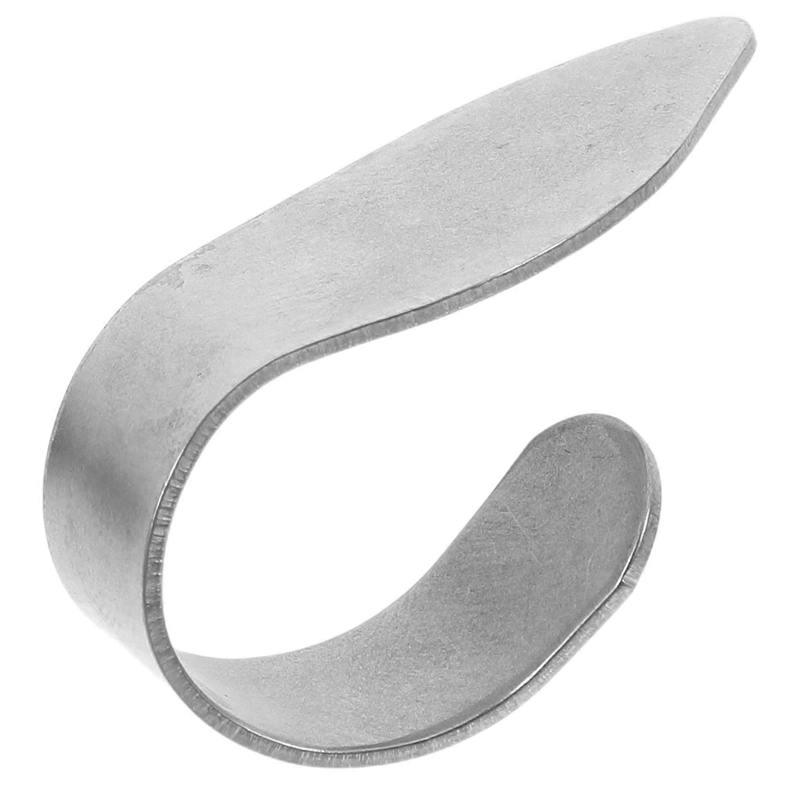Stainless Steel Thumb Picks for Guitar & Ukulele – Lightweight, Durable Design for Professional Musicians and Collectors – Silver Finish