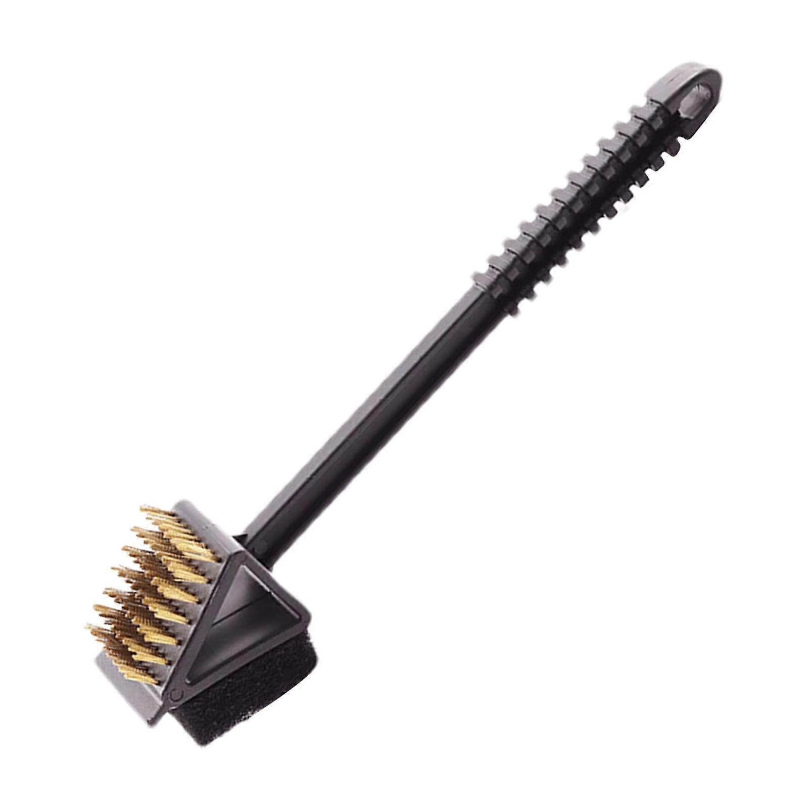 Barbecue Cleaning Brush Long Handle, Multifunctional Grill Scraper Set for Charcoal and Porcelain Grates, Copper Wire Brush