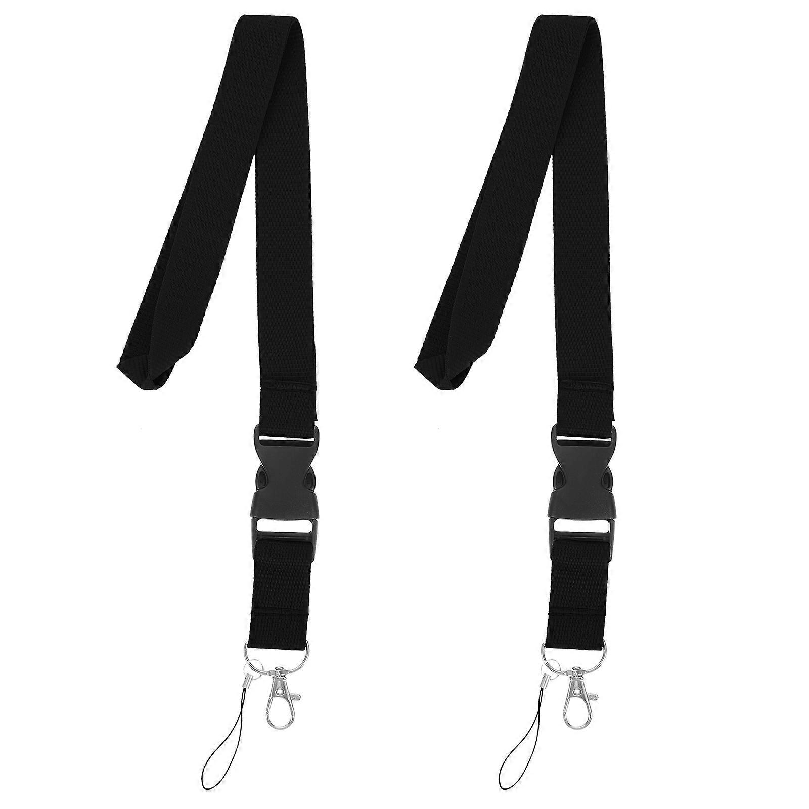 Universal Mobile Phone Lanyard Simple Design Polyester Material 2Pcs