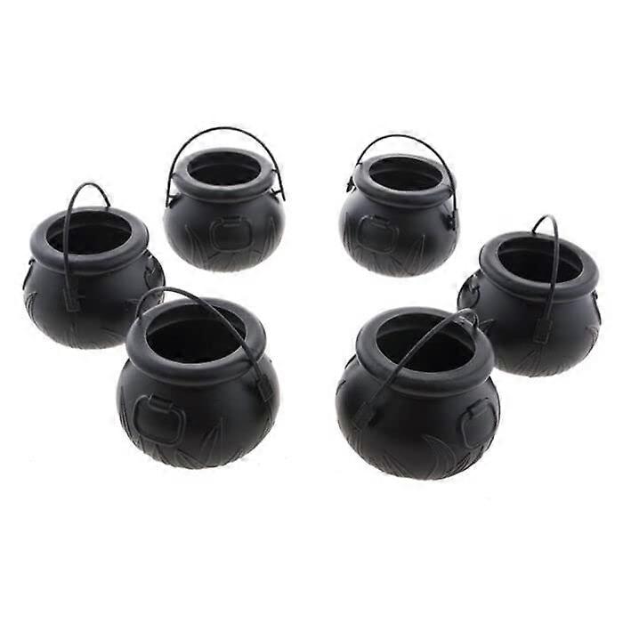 Mini Witch's Cauldron 5 x 7 cm Pack of 6 Mini Witchceas, Pack of 6