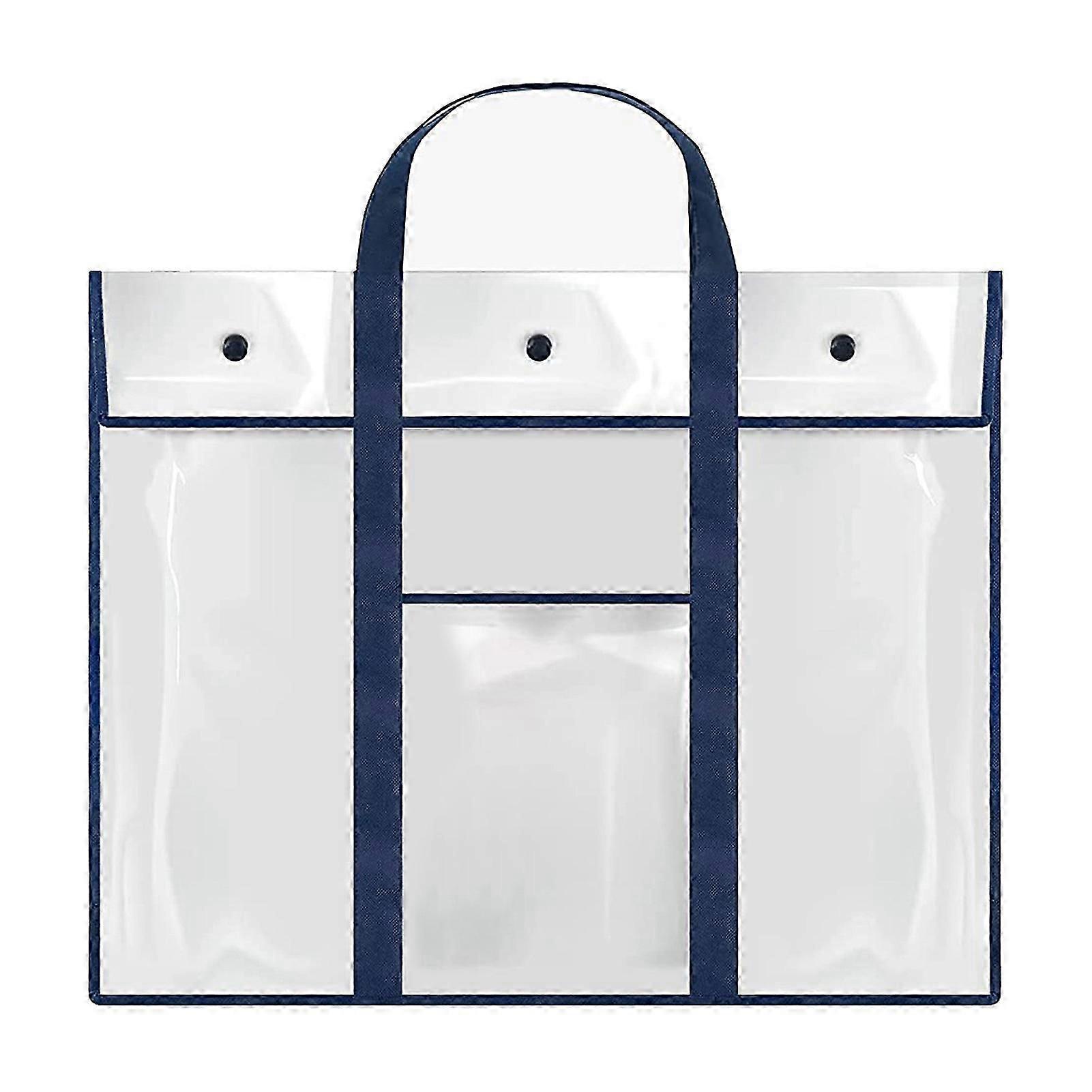 Large Poster Storage Bag Heavy Duty Button Closing Large Format Multi-purpose Extra Long Handle Painting Storage Bag