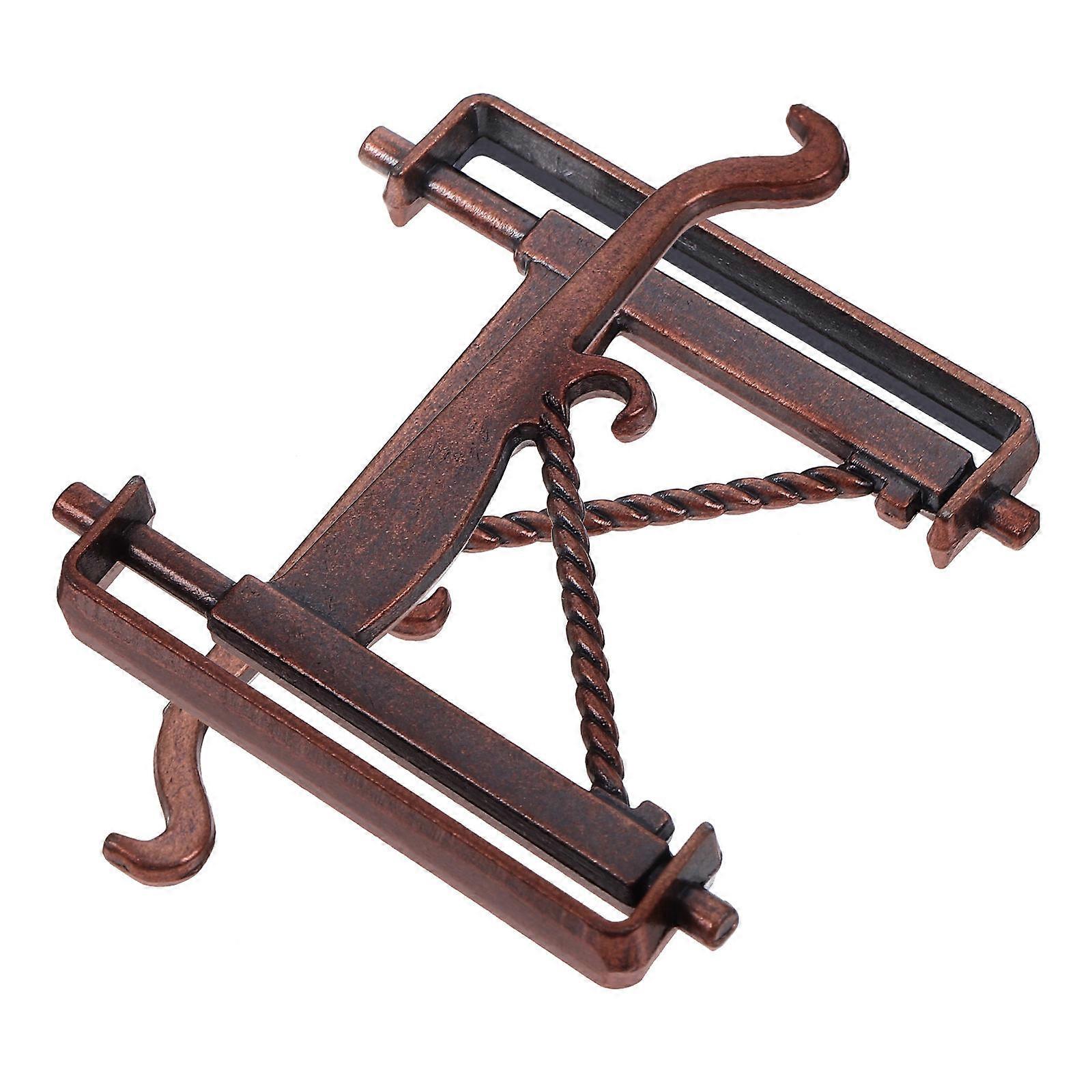 Miniature Hooks Mini Hook Bracket Dollhouse Accessories Christmas Decorations Aluminium Alloy Decorative Effect 2Pcs