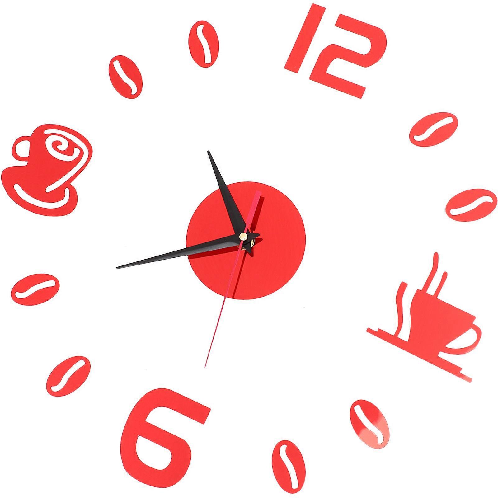 Household Wall Clock Silent Operation Square Shape For Office Classroom 1Set