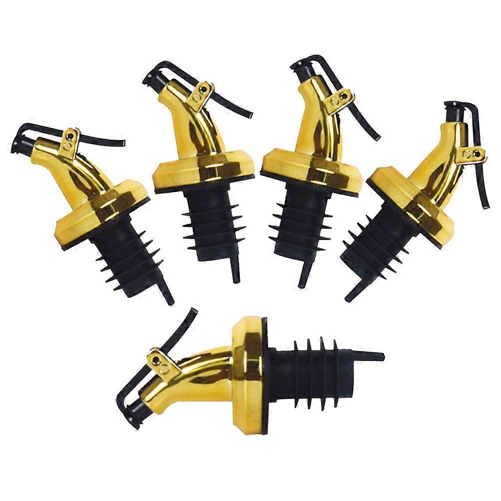 Oil Dispenser Spout 5Pack Reusable Oil Spout With Leak Proof Cap For Cooking And Serving Home Users