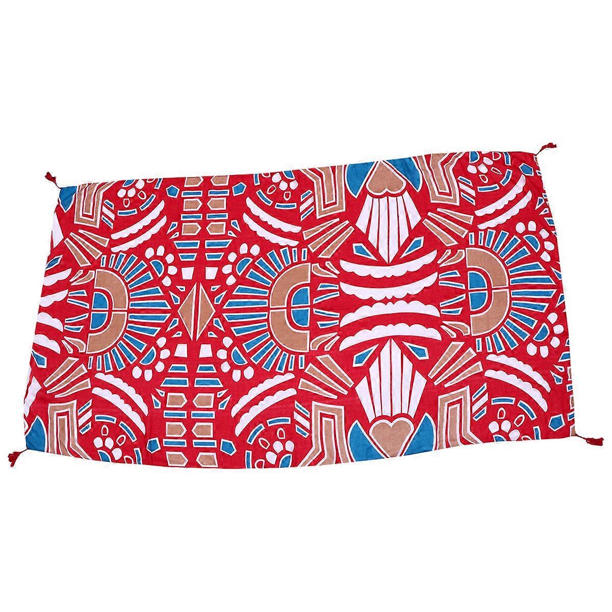 Beach Coverup Women Bohemian Beach Towel Shawl Wrap Rectangular Sun Protection 1Pc