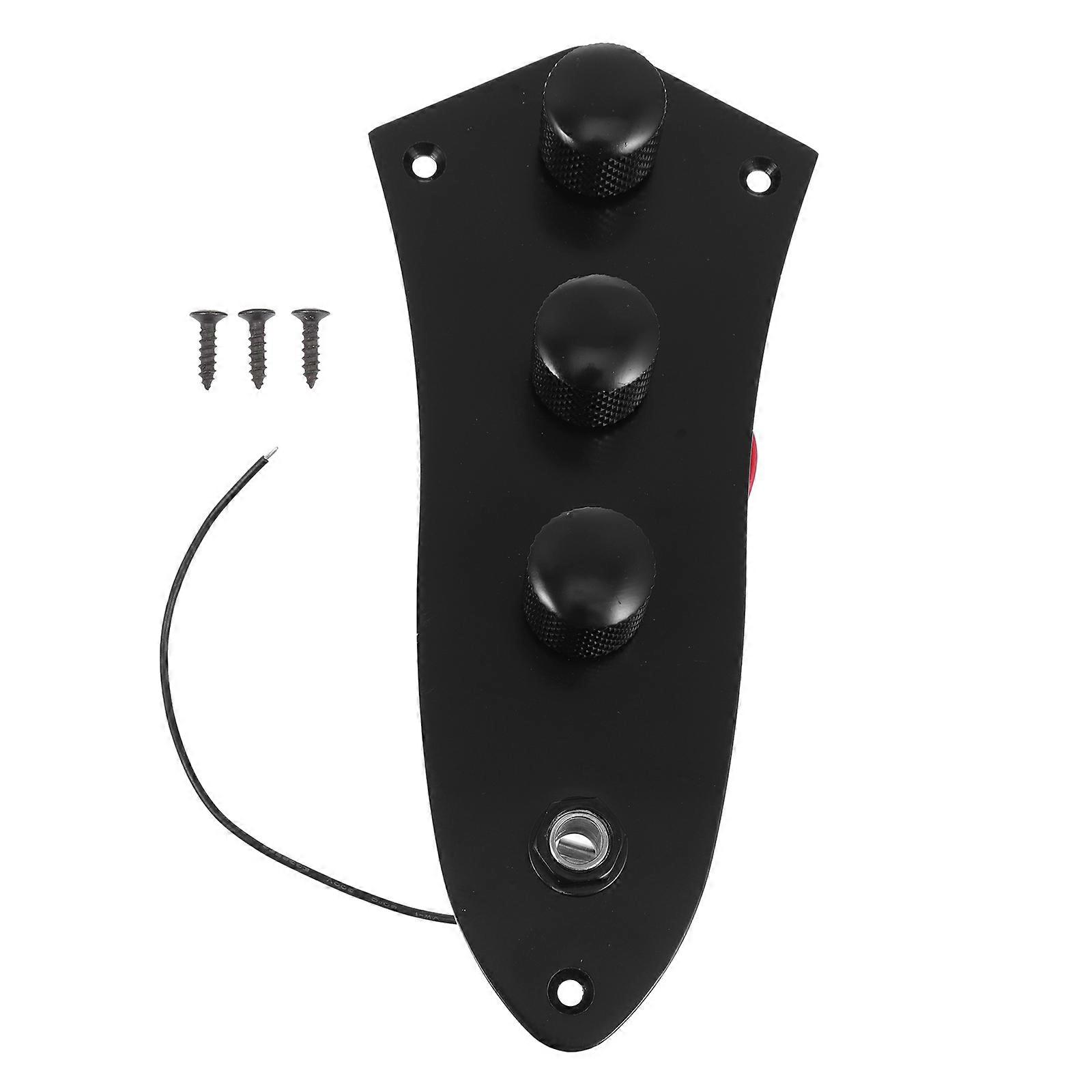 Electric Bass Circuit Control Board for Musical Instrument Gear Lever Assembly 1 Pc Black