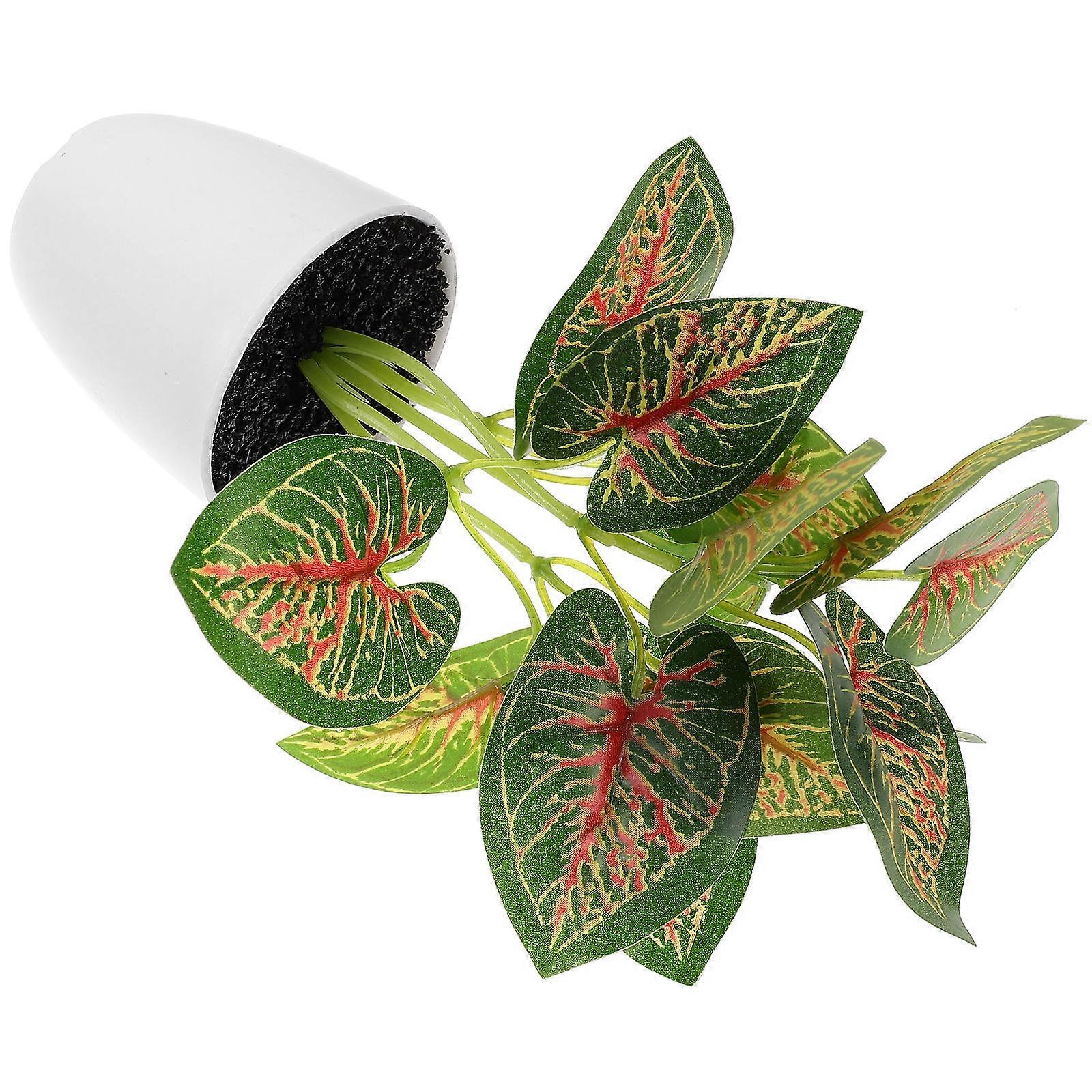 Retro Artificial Flower Decoration with Dense Green Leaves for Indoor Outdoor Use in Plastic 6.3