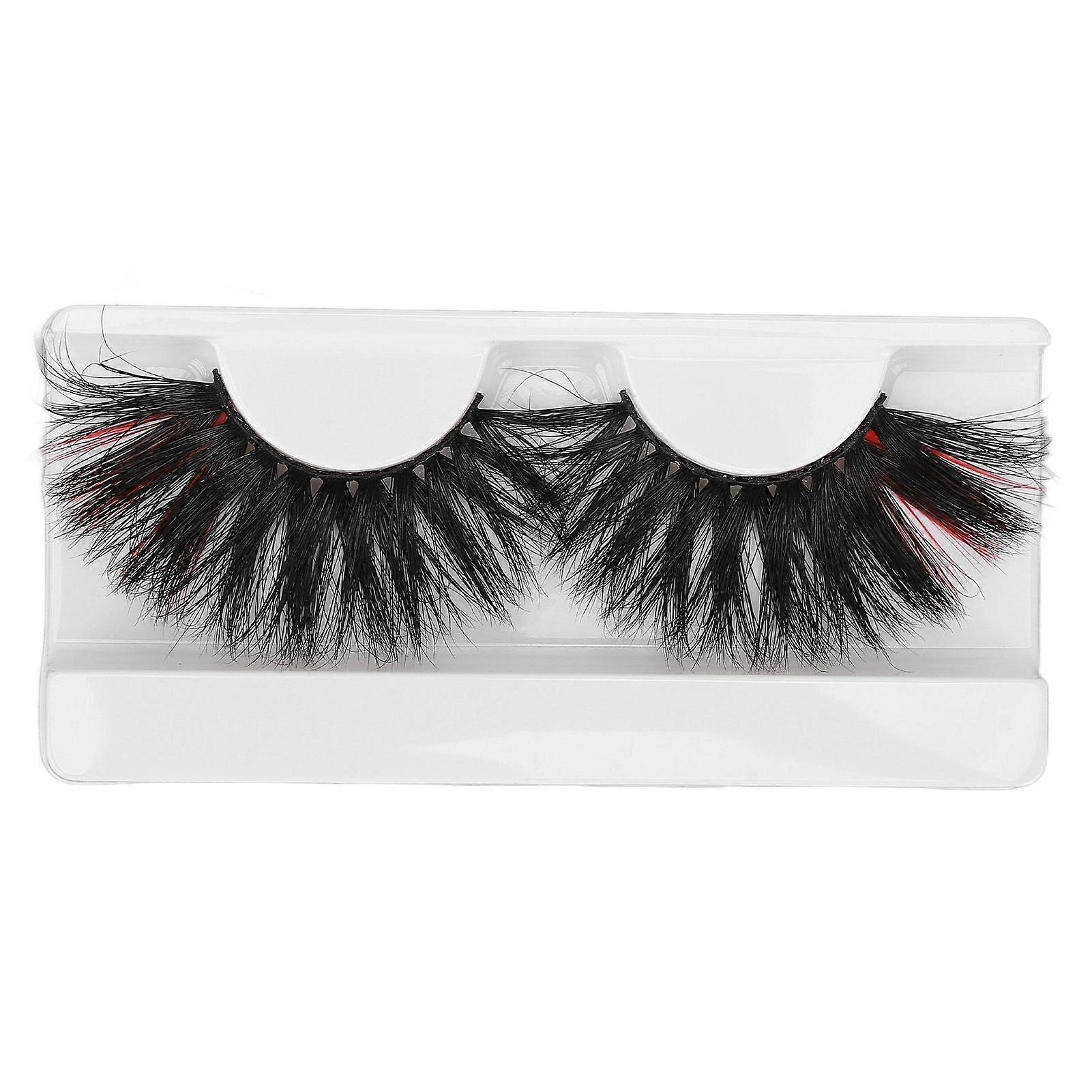 2025 Latest Model 0.98in Dramatic Colored False Eyelashes Fluffy Color False E...