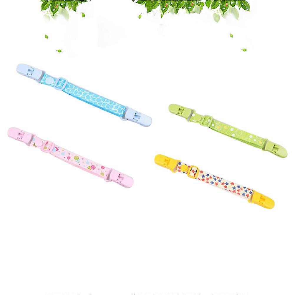 Bib Clip Holder Keep Clothes Clean Rectangular Clip For Mealtime Baby 4Pcs