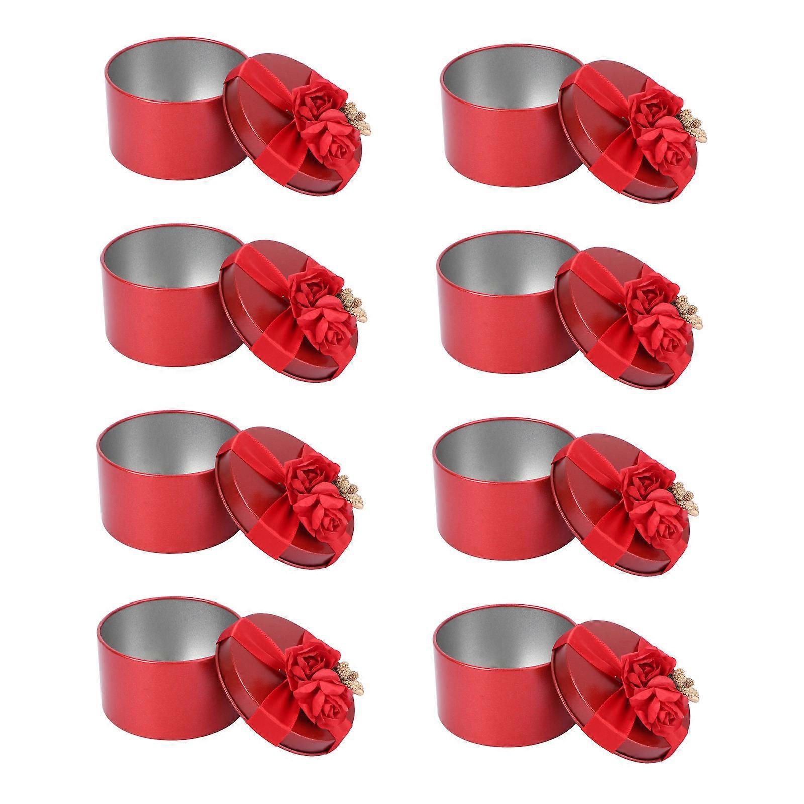 Chocolate Decorative Box Storage Box Wedding Small Favor Boxes 8Pcs