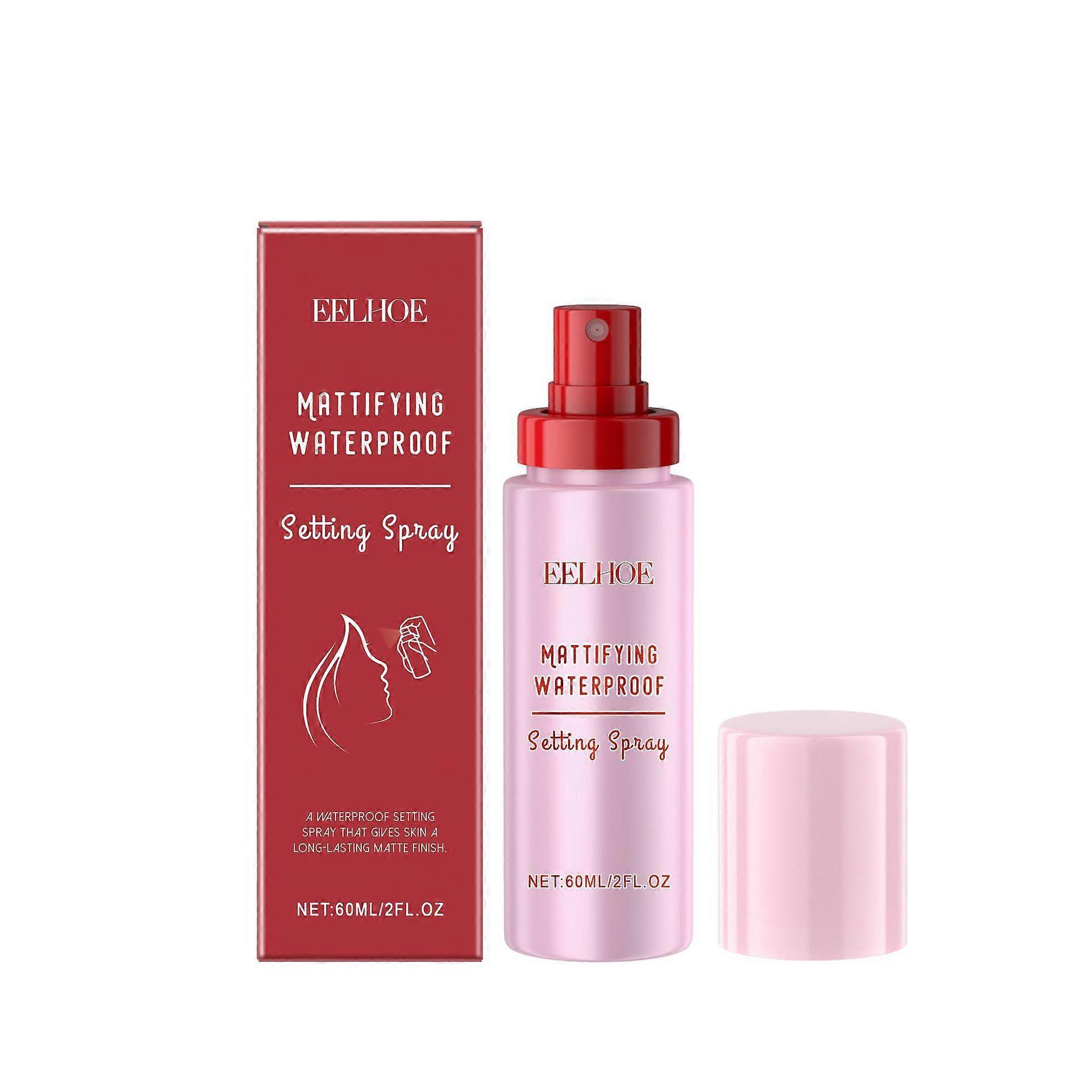 Mattifting Waterproof Setting Spray,Powder Melt Glass Setting Spray, Makeup Setting Spray, Keep Your Make-Up Fresh and Bright