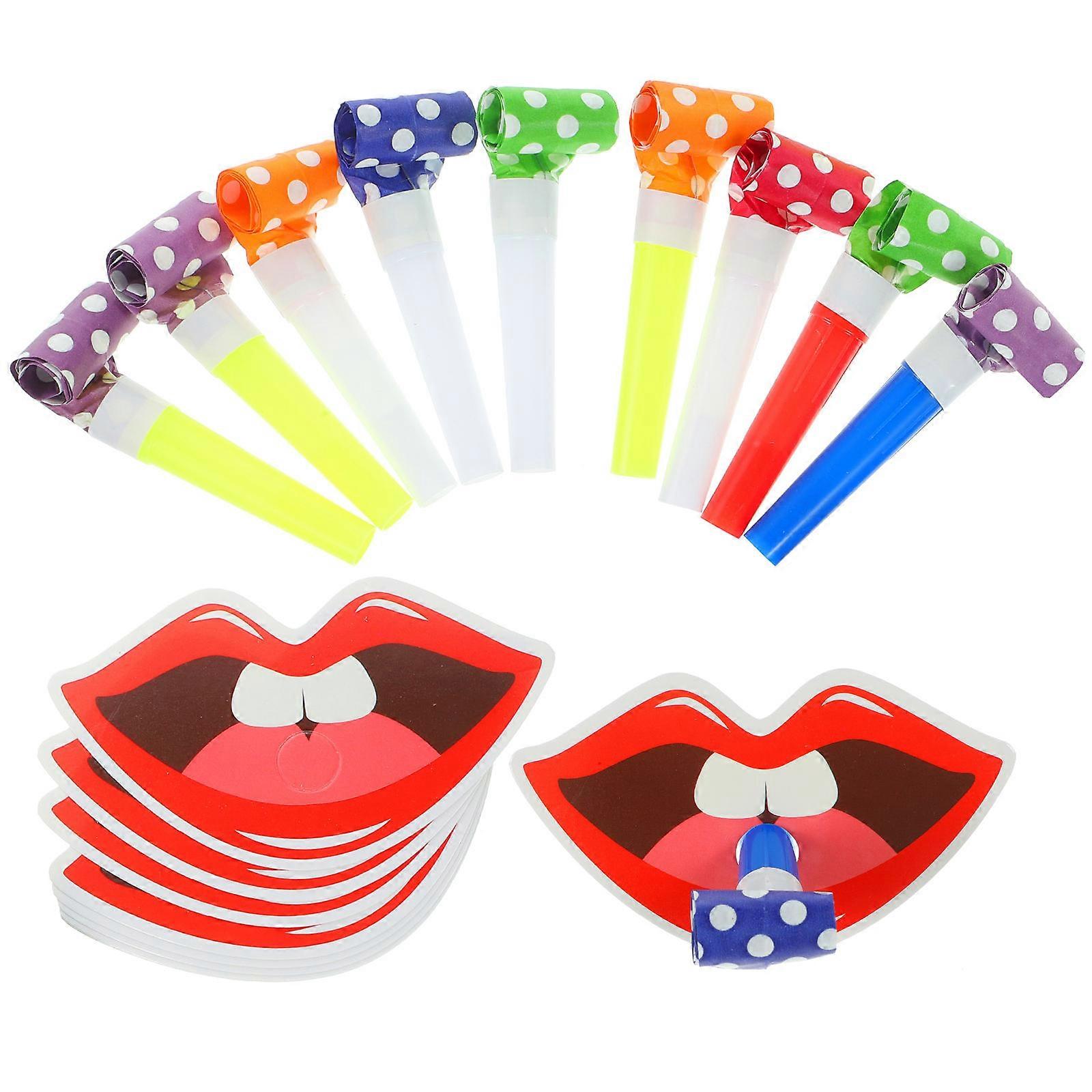 Novelty Noisemaker Toys For Parties Party Blowout Noisemakers Assorted Color 11X6.5X8.5CM Sound Making 20Pcs