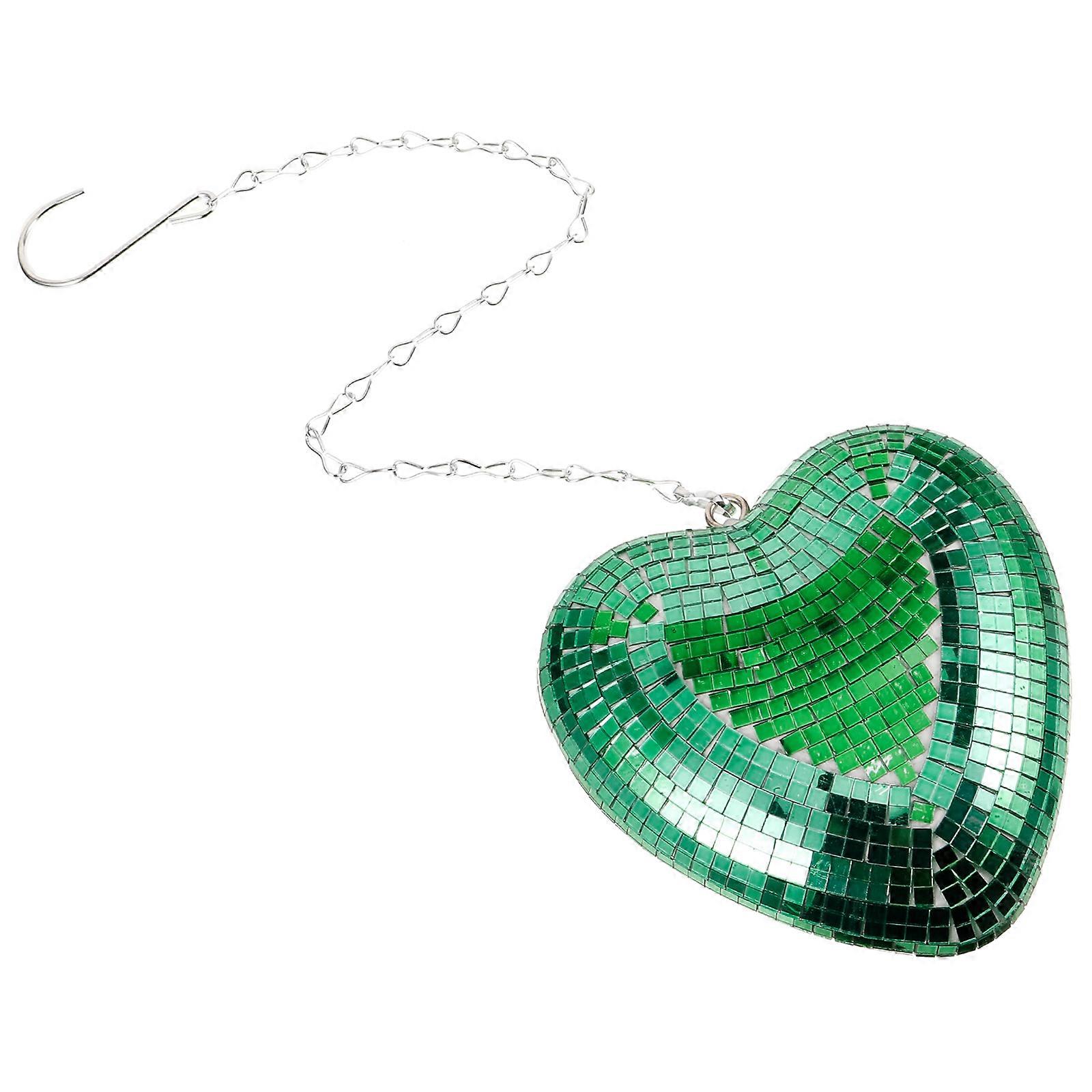 Disco Ball Room Decor Heart Shaped Hanging Balls for Ktv Party 1Pack