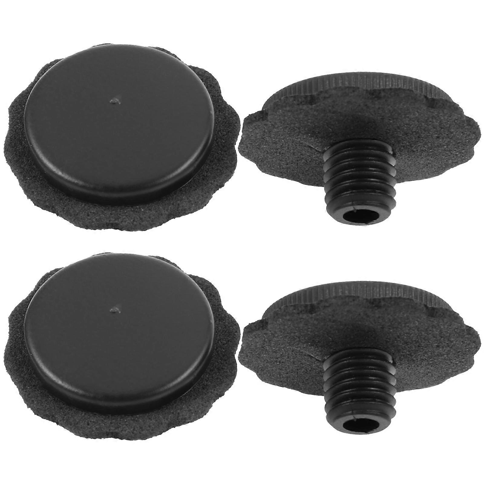 Umbrella Cap Tips Protective Covers For Users Of Folding Umbrellas Compact Threaded Design Black 4Pcs