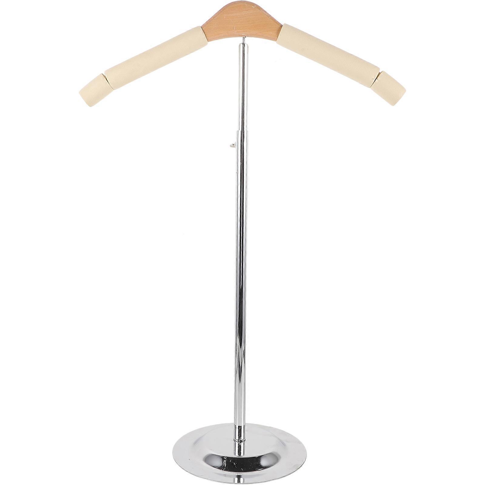 Shaped Clothes Display Stand, Sturdy Freestanding Clothing Rack with Stainless Steel Base, Compact Lightweight Dress Hanger for Bedroom, Office &
