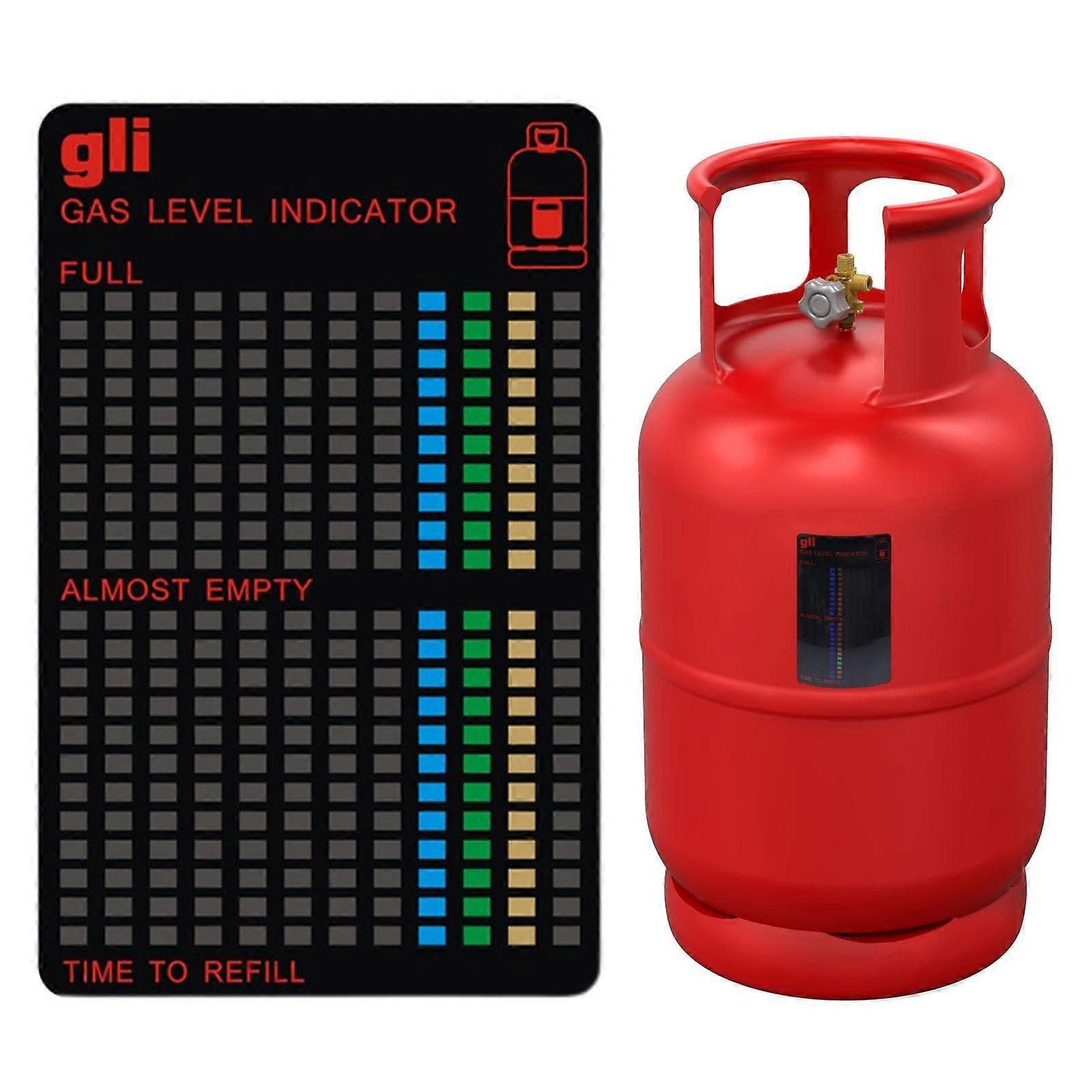 Propane Gas Fuel Gauge Magnetic Level Indicator for Liquid Tank, Reusable Measuring Tool, Repeatable Measurement, Temperature Scale