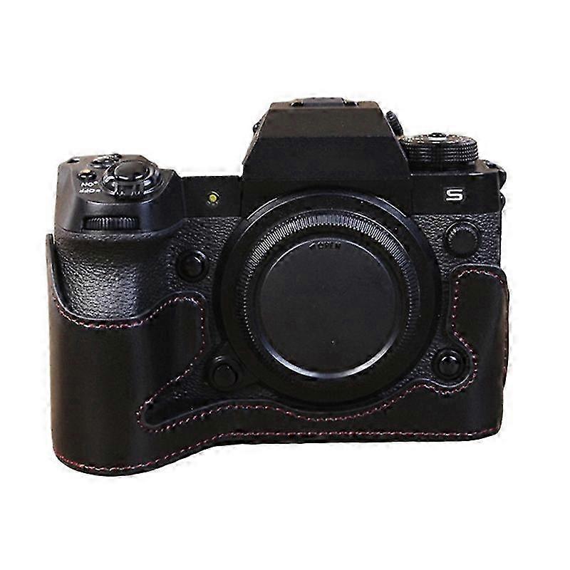 Type C Compatible for Certain Brand X-H2s/X-H2 PU Leather Anti-scratch Camera Bottom Cover Large Opening Design