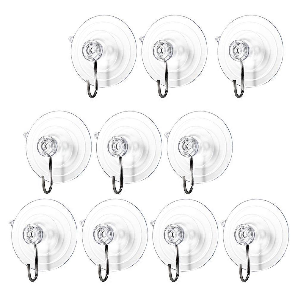 10pcs Simple Suction Cup Fixator Hangers for Multipurpose and Wreath Hanging