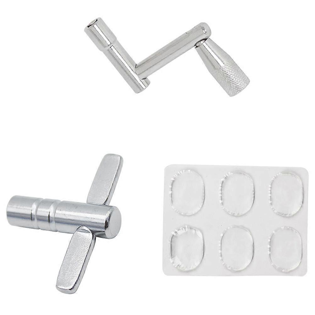 Drum Muffler Pad Drum Key Instrument Drum Mute Pad Snare Drum Accessory Recording Studios 1Set
