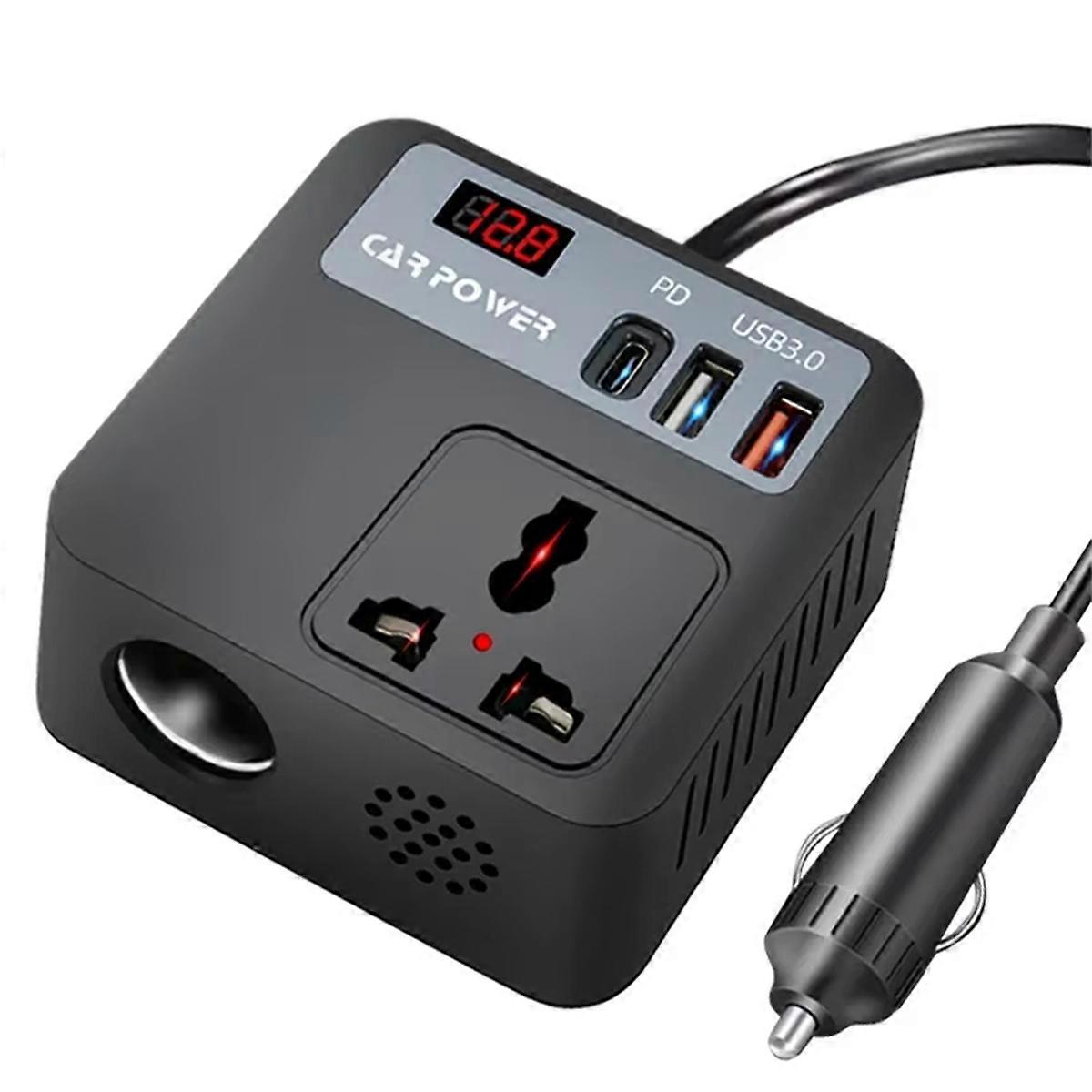 Car Inverter 24v to 220v Car Charger Truck Multi-Function Car Power