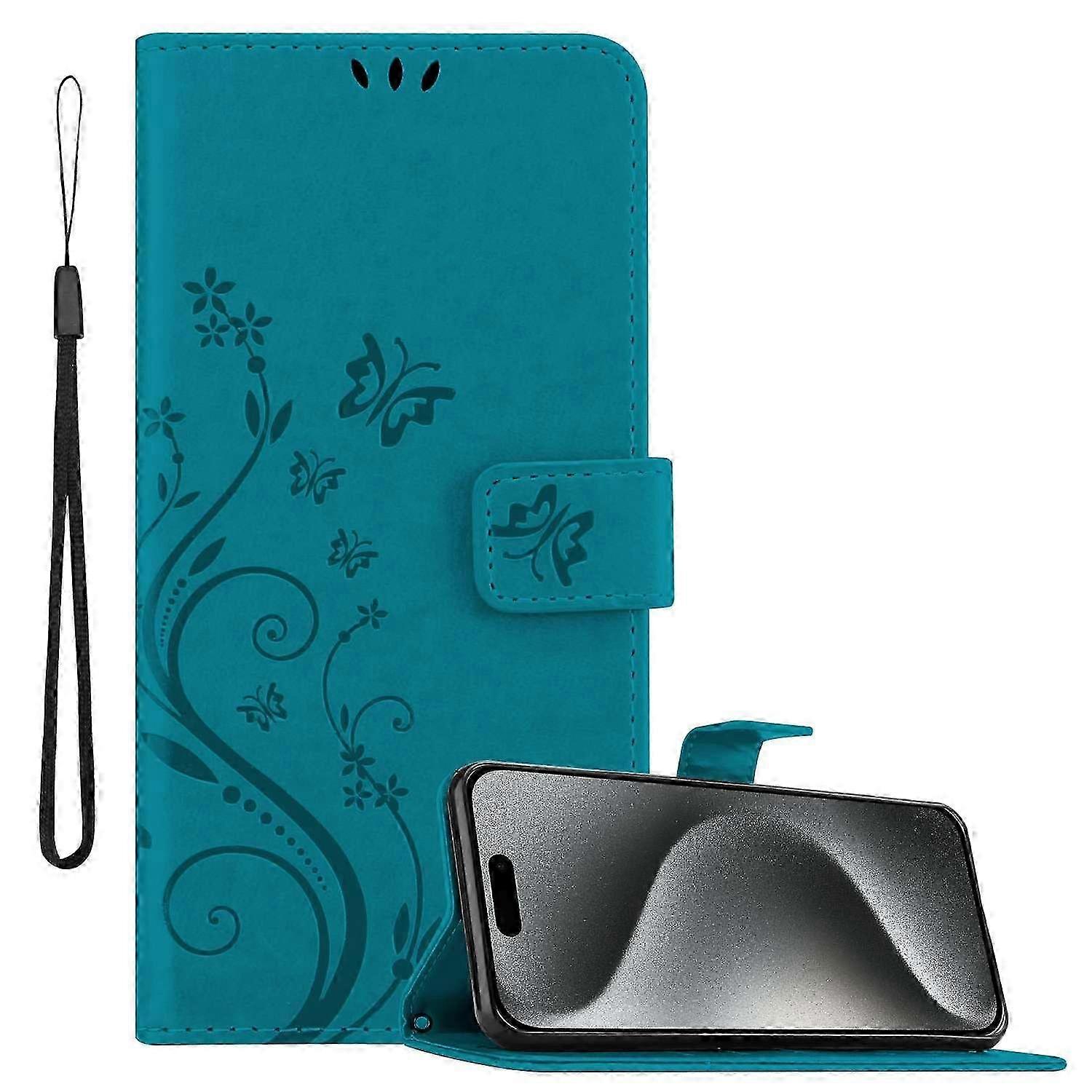 Protective Case for a Certain Brand's Mobile Device - Floral Design with Card Slot Feature