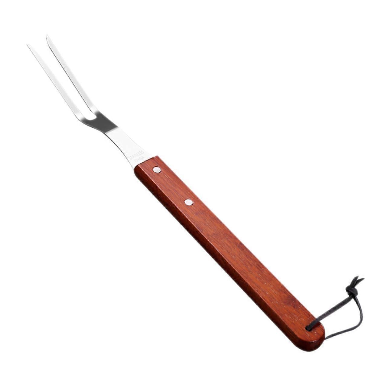 Grill skewers with wooden handle reusable for vegetables and meat grill accessories for BBQ for grill and fire pit