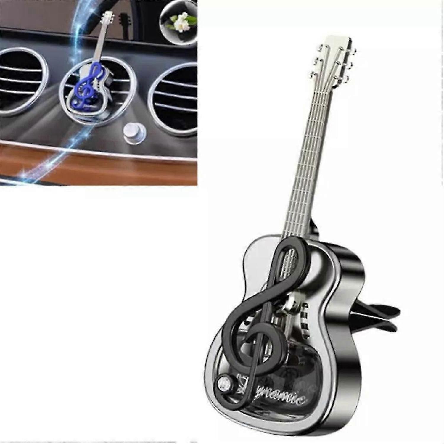 Car Air Freshener Vent Clips,Guitar Shape Aromatherapy Diffuser Rotating