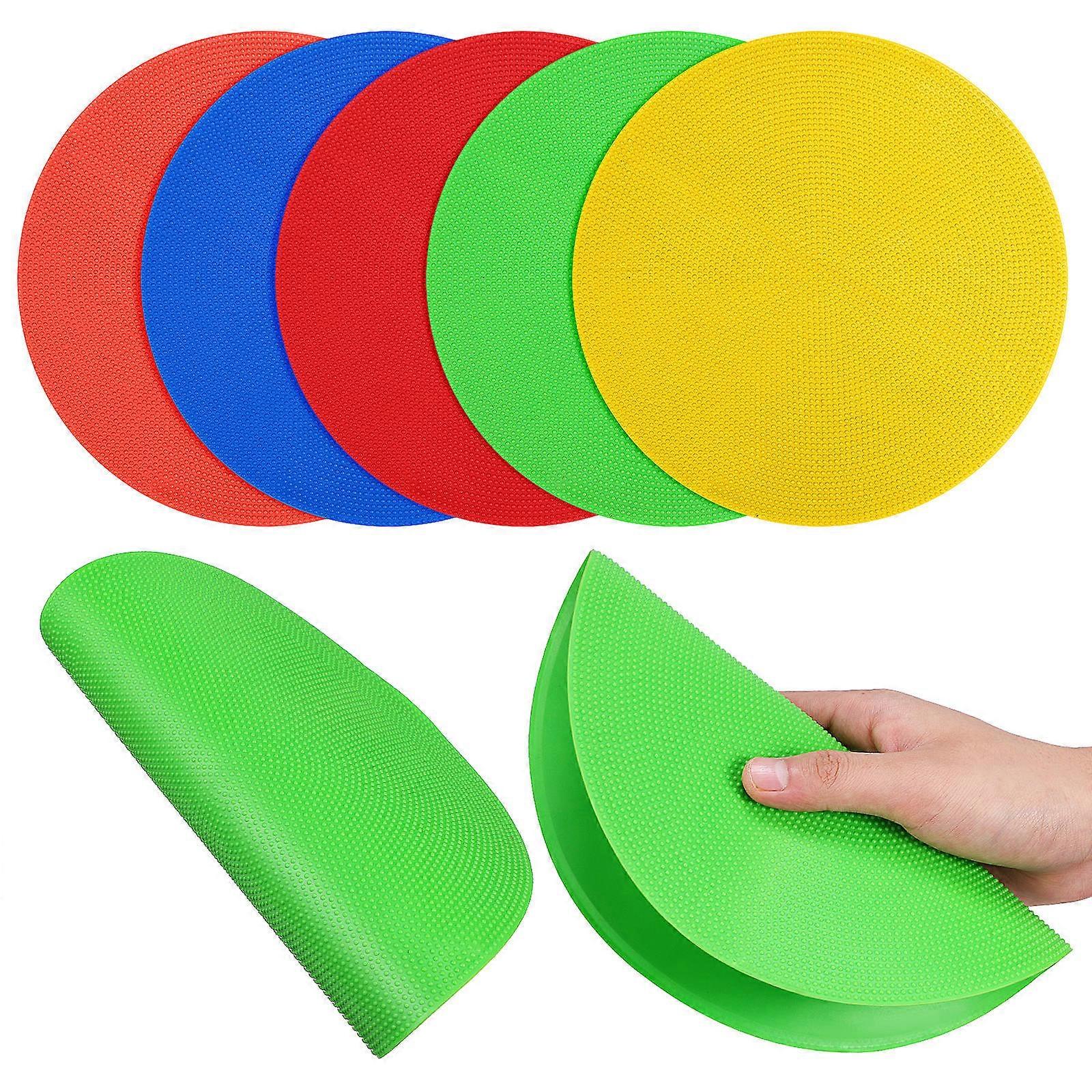 Flat Spot Markers for Agility Training – Bright Football Floor Dots for Soccer, Basketball & Gymnastics – Durable Non Slip Sports Activity Markers