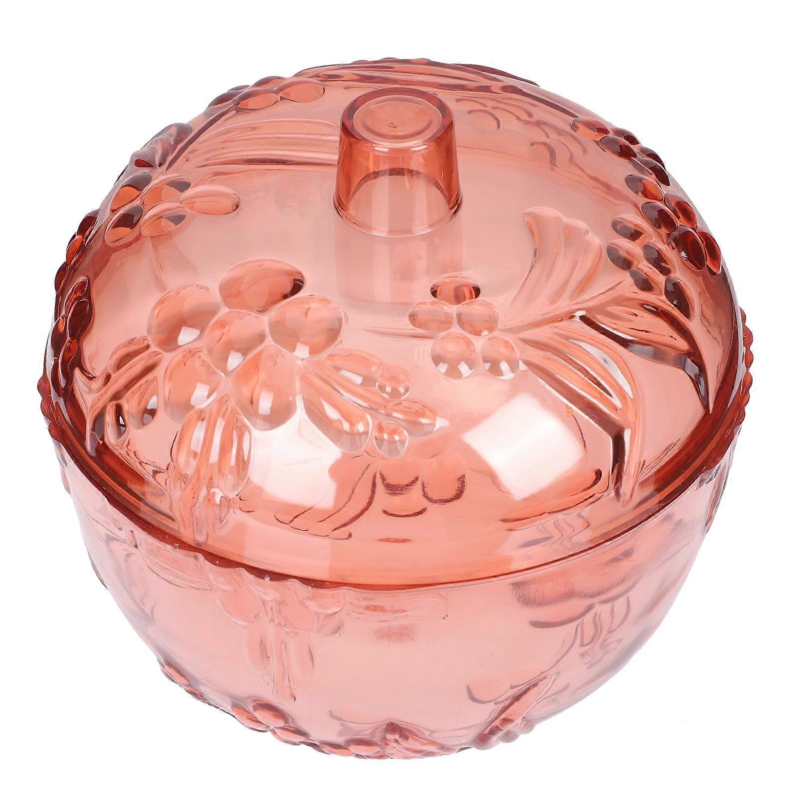 Candy Storage Box Travel Snack Box Home Use Sealable Round Shape 13x13cm 1Pack