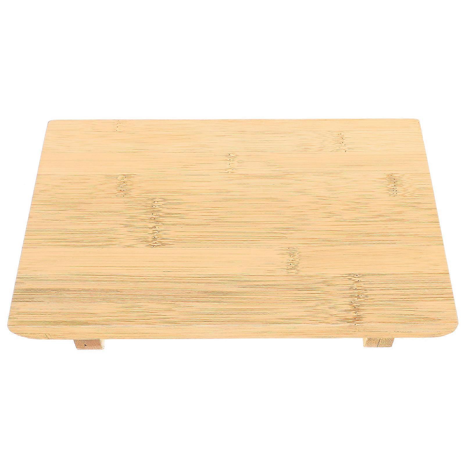 Plat à sushi en bambou pour la cuisine Jaune clair Design classique 1pc