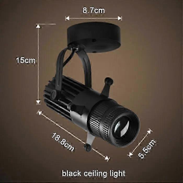 Adjustable aperture LED ceiling spotlight with variable pattern for commercial use in bars and restaurants