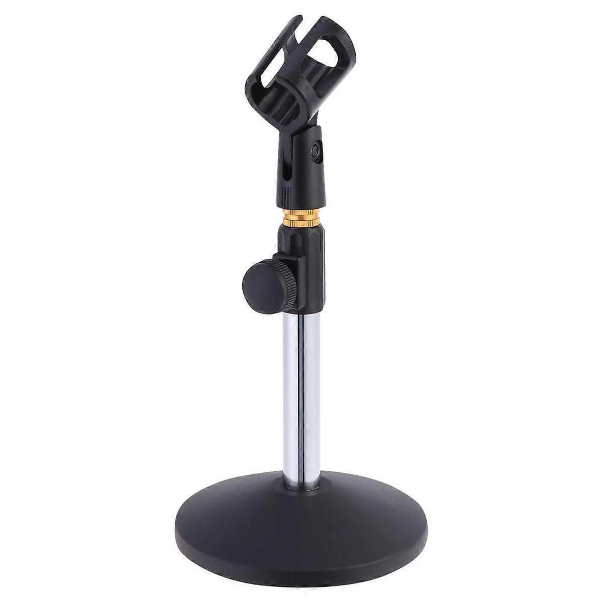 معدن ميكروفون موقف المشبك ارتفاع قابل للتعديل للغناء 1 قطعة