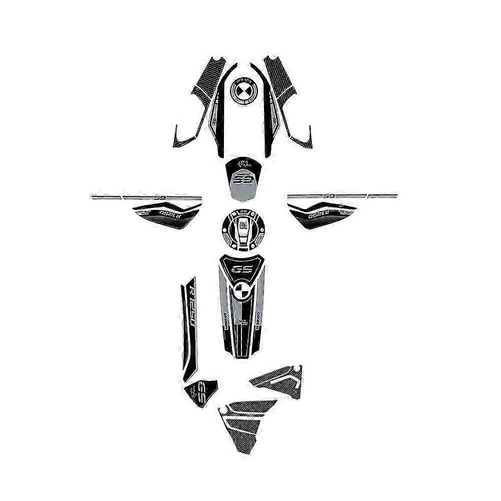 Kit di adesivi 3D Accessori per moto Kit di adesivi in resina epossidica 3D per moto compatibile 2023