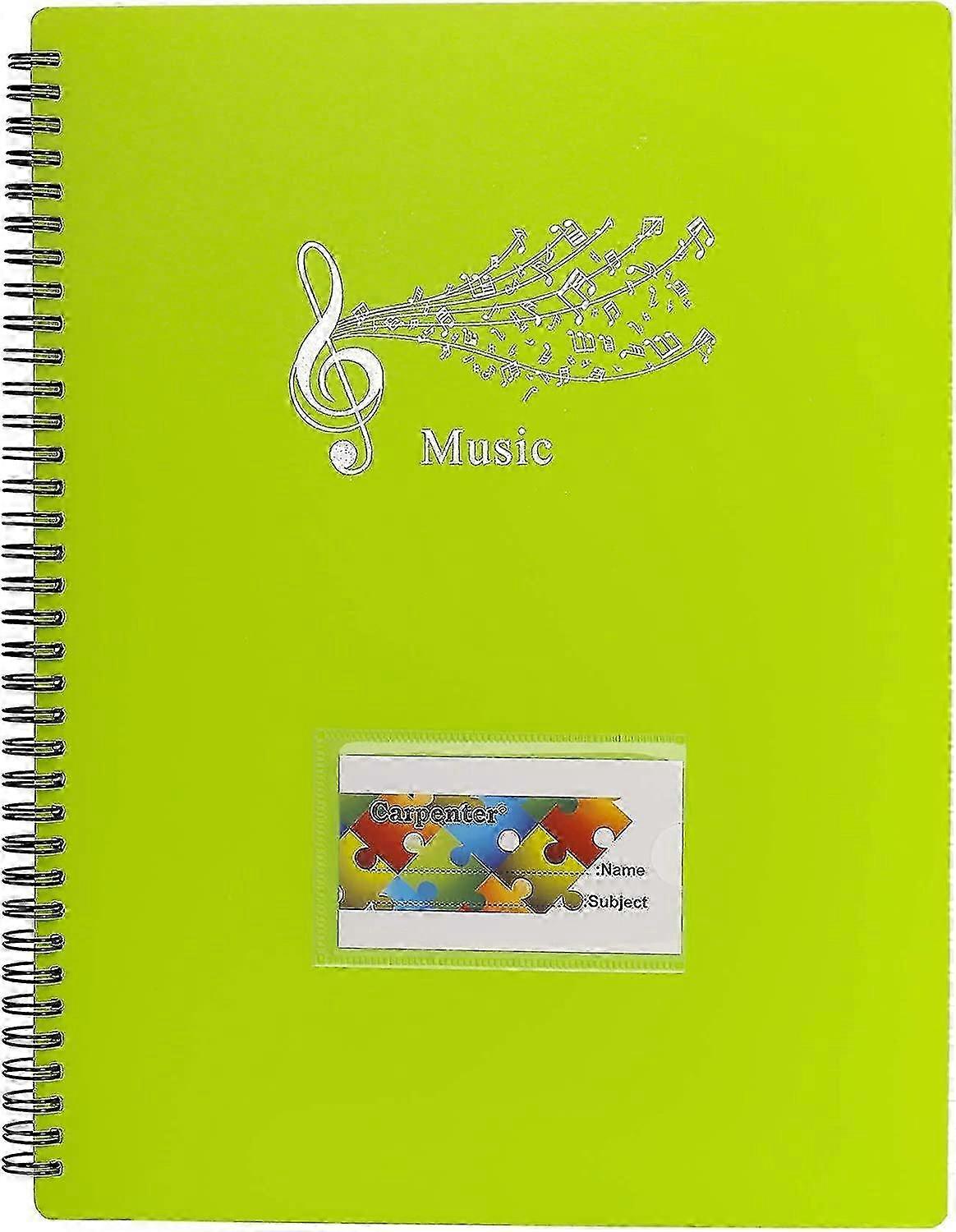 Music Folder for Sheet Music Holder Storage A4 Size with 40 Pockets in Black