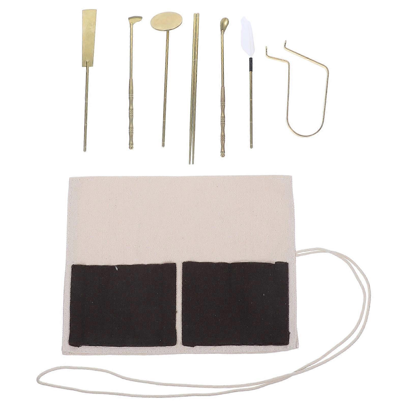 Incense Making Kit Brass Tools Diy Cone Molds Professionals Bathroom present 7Pcs